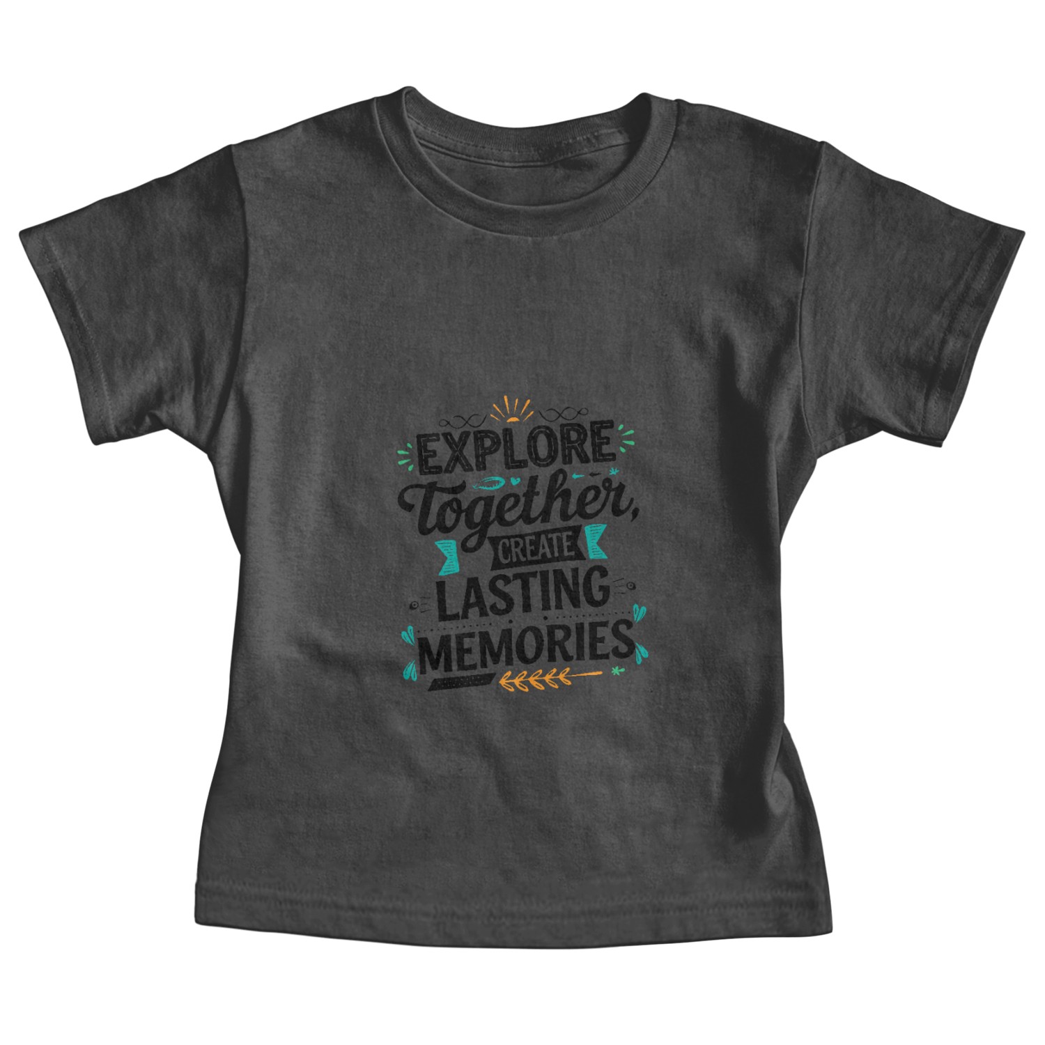 Explore Together adevnture travel quote text art Baby Tees