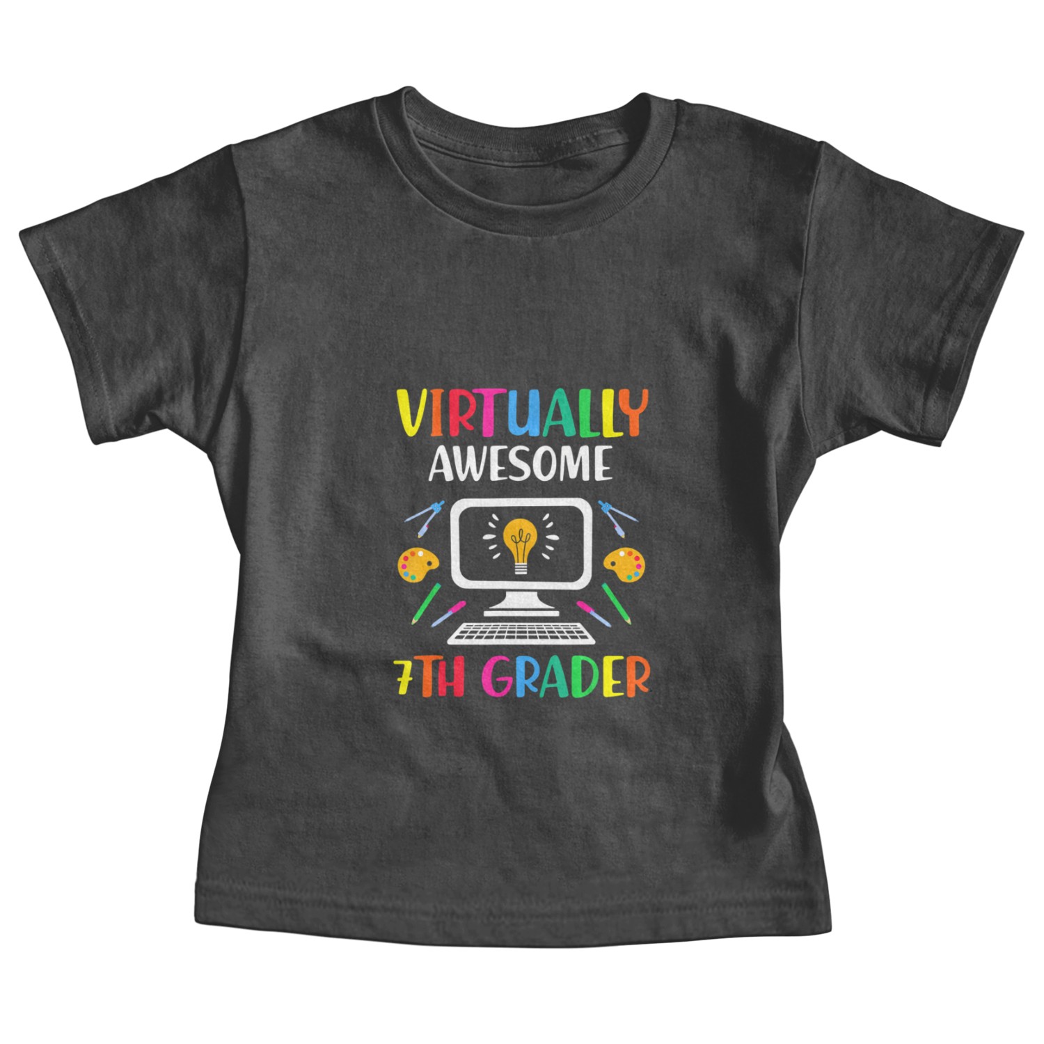 Virtually Awesome 7th Grader Online Class Back To Baby Tees