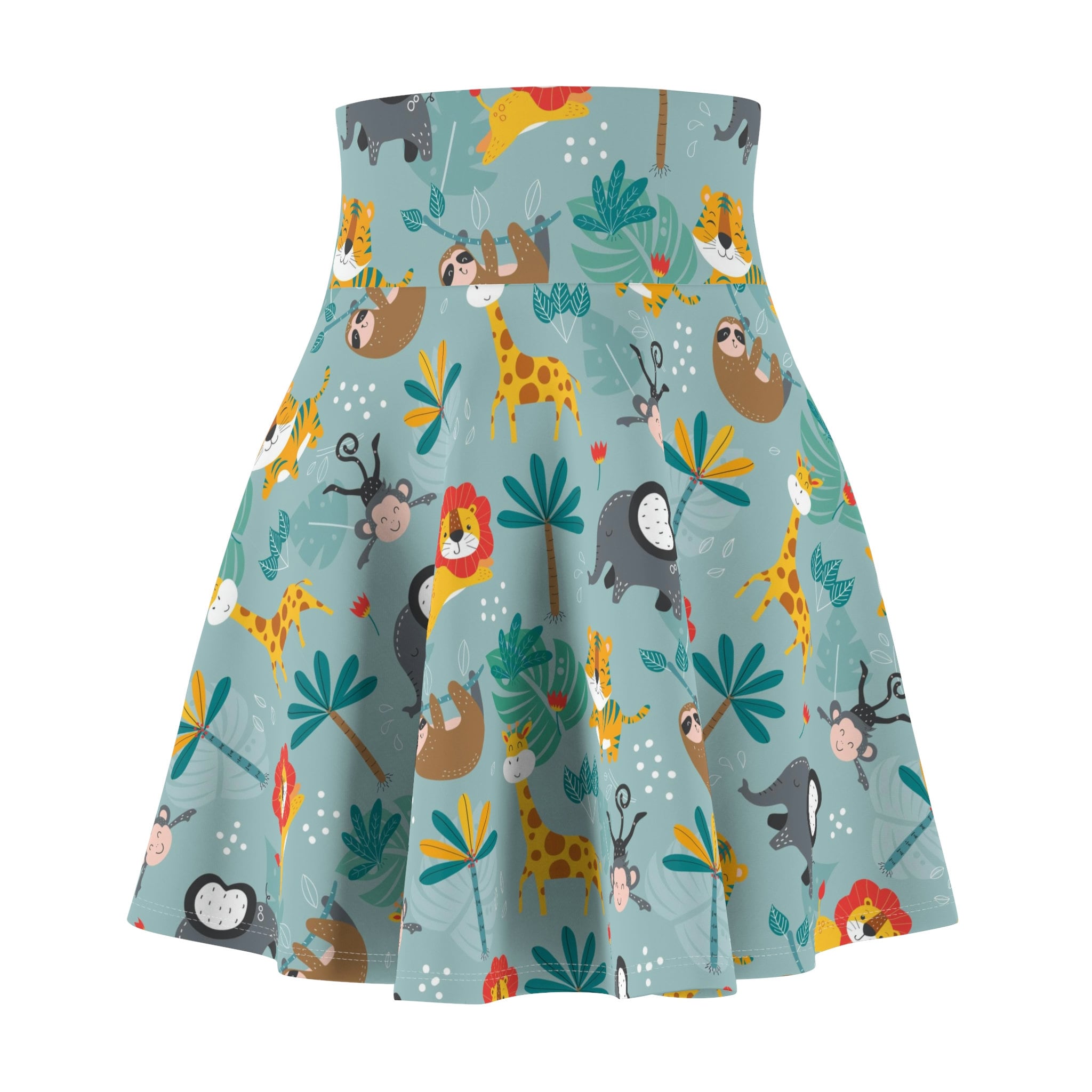 Cute Jungle Animals Women's Skater Skirt