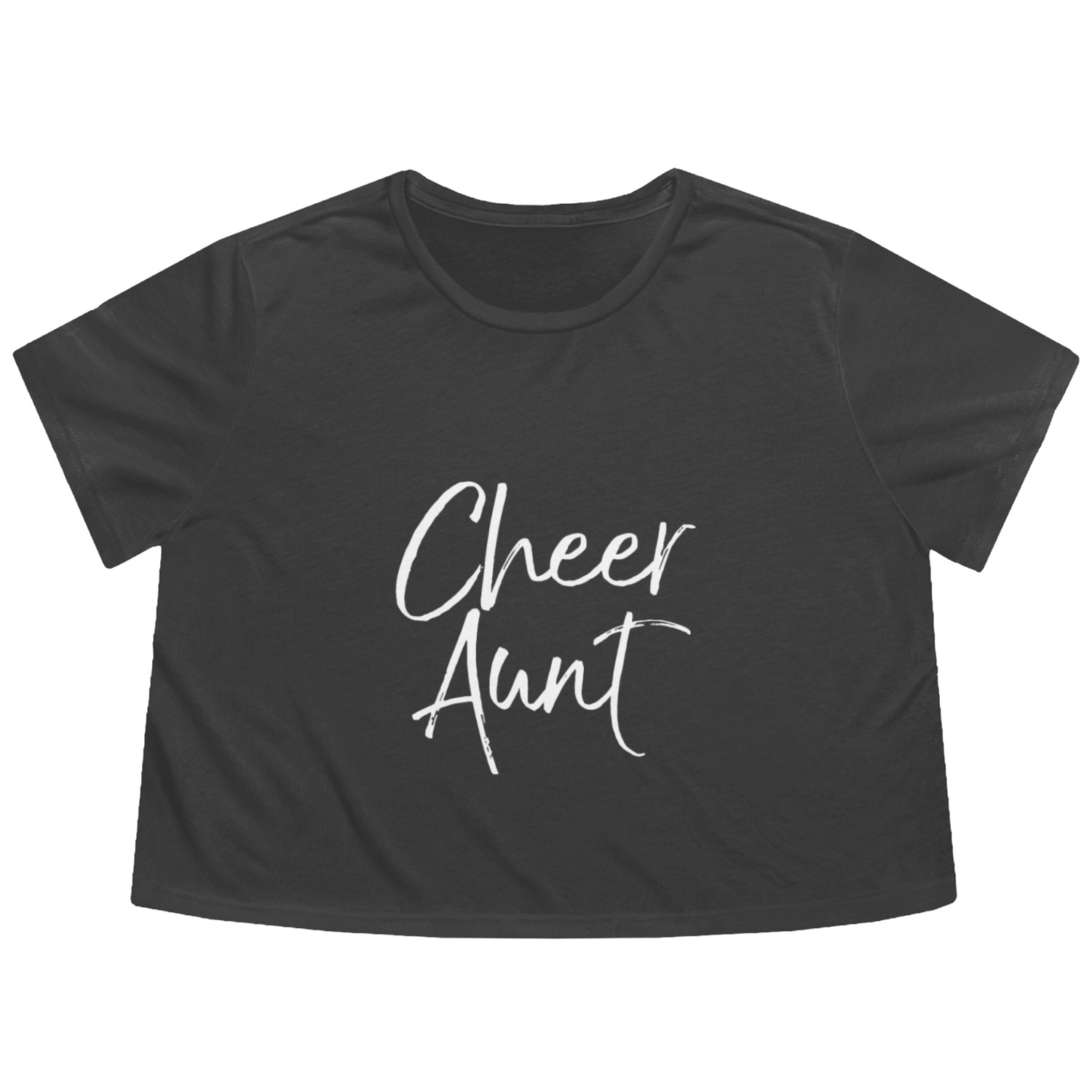 Cute Cheerleading Gift for Aunt Cheerleaders Fun C Flowy Cropped Tees