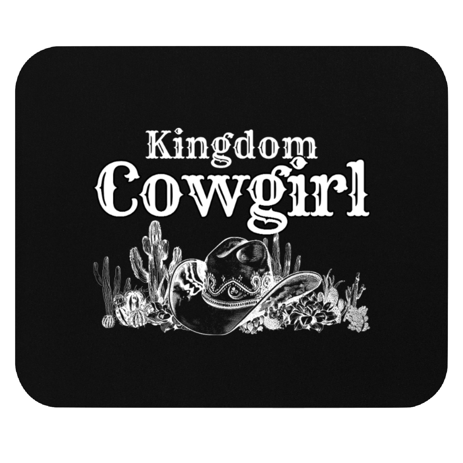 Kingdom Cowgirl Christian Vintage Country Wear Mouse Pads