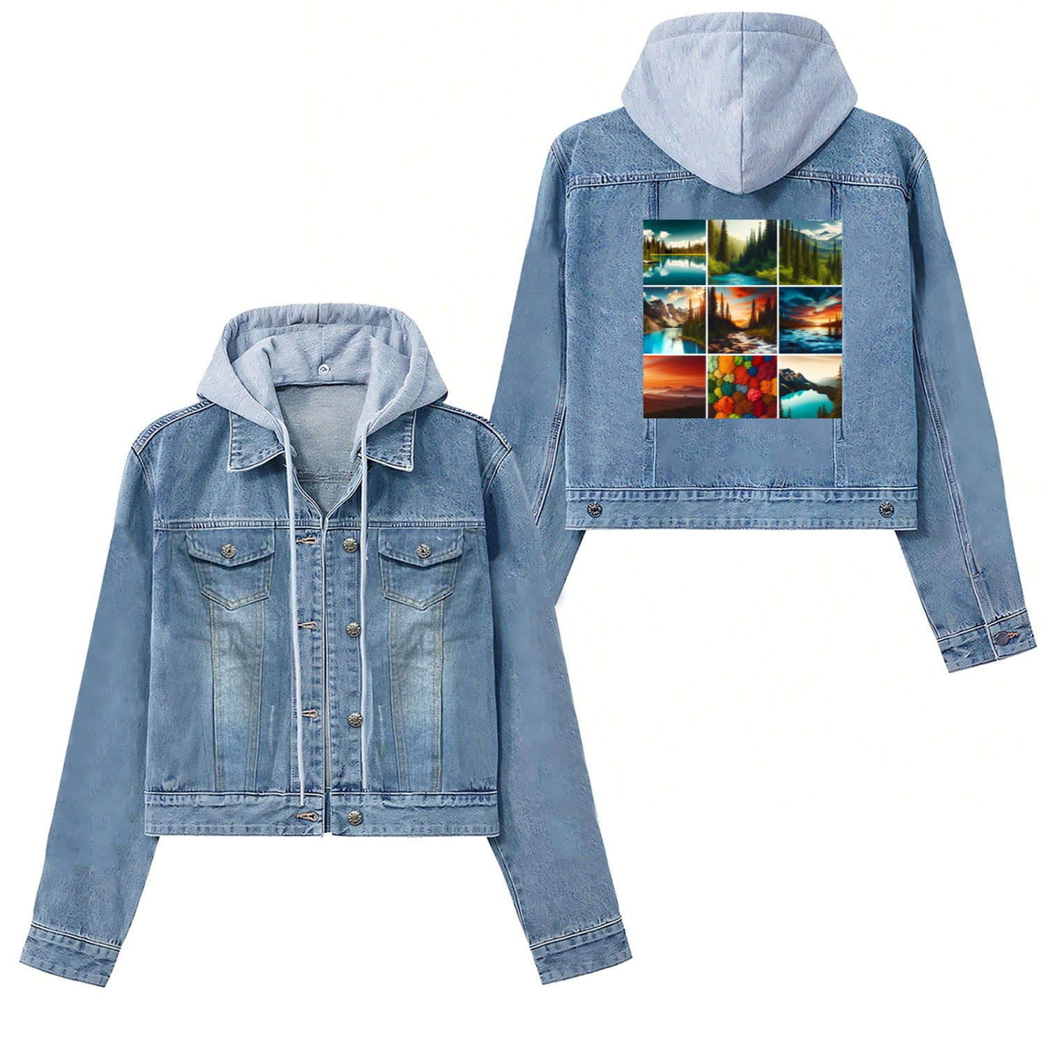 Nature Aesthetic Women's Denim Jackets