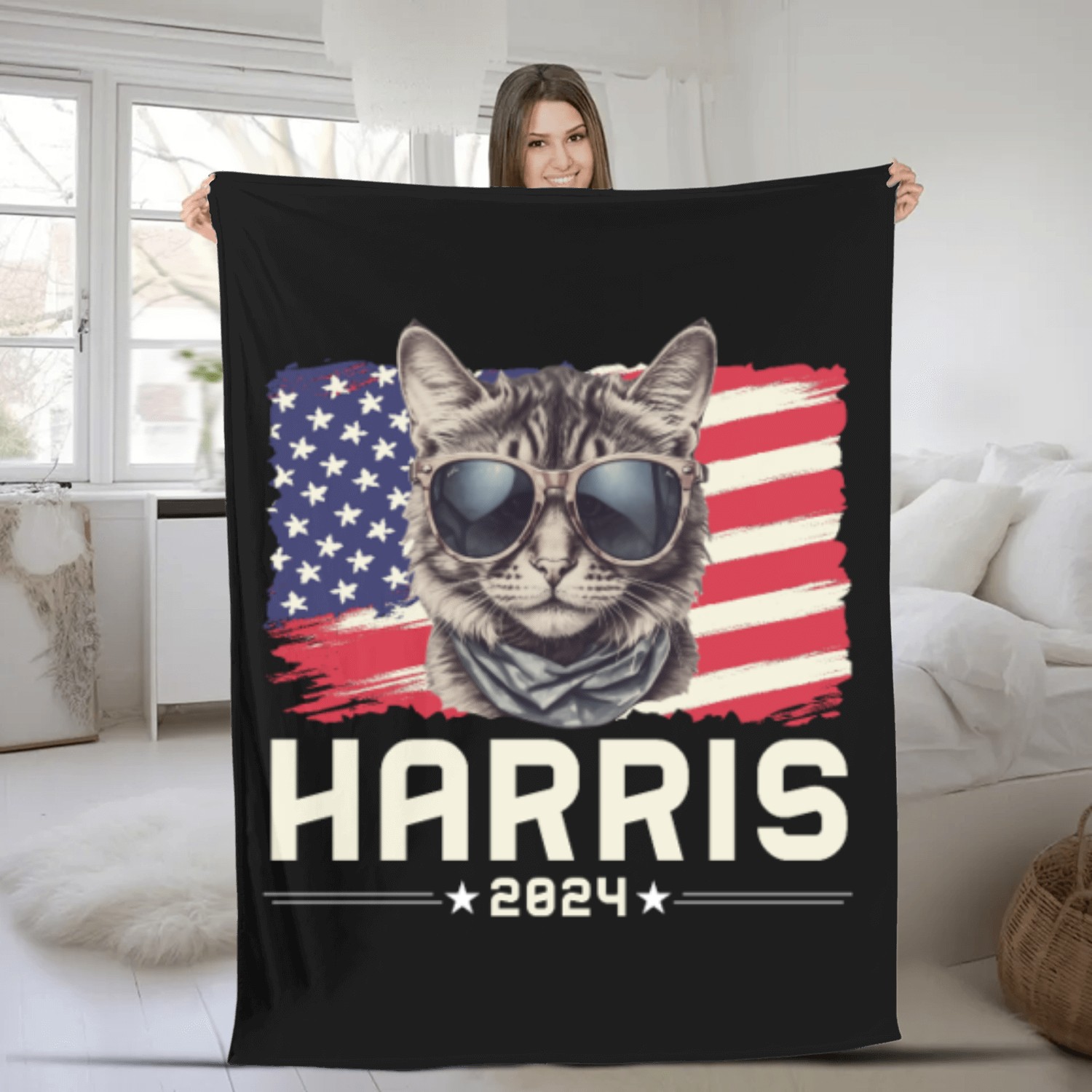 Harris 2024 Kamala Harris For President Fleece Blankets
