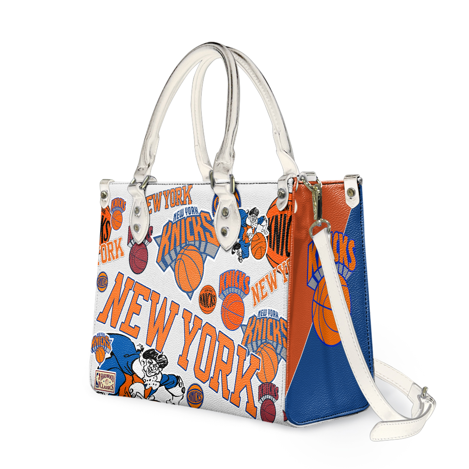 New York Basketball Team Knickss Leather Handbag