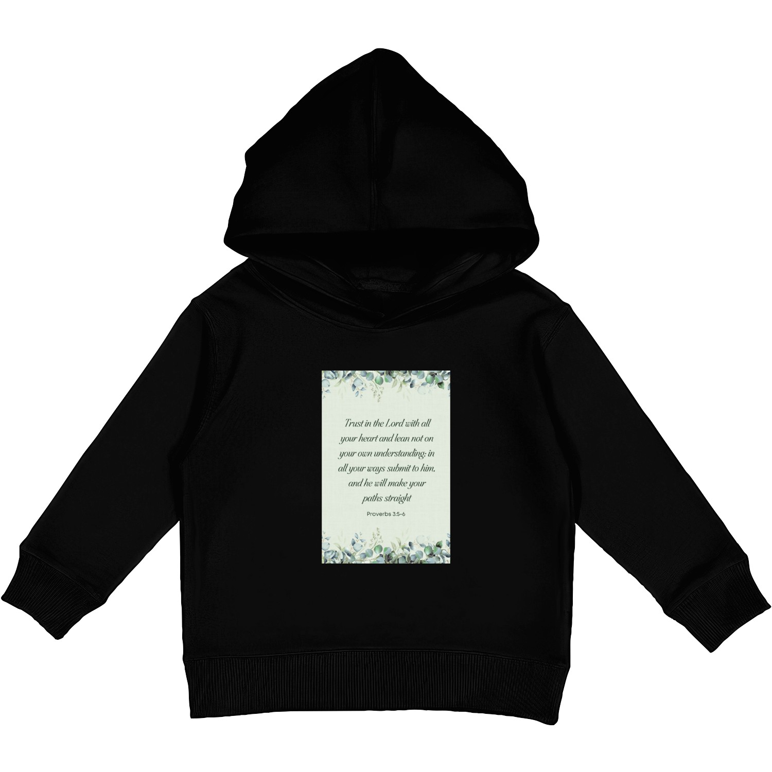 Proverbs 35-6 Bible Verse Christian Wall Art Kids Pullover Hoodies