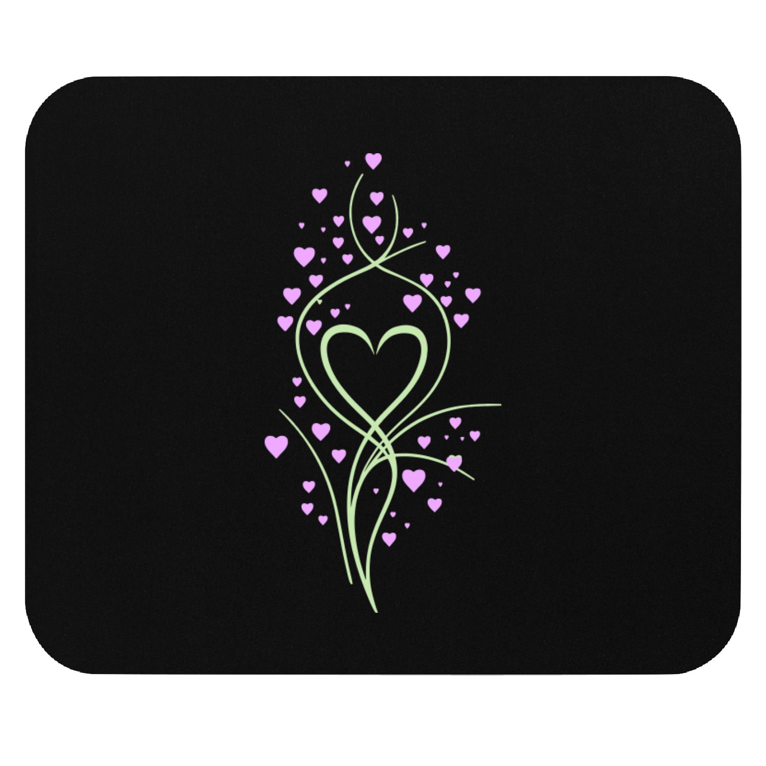 Hearts Vector Design 2 Colors Mouse Pads