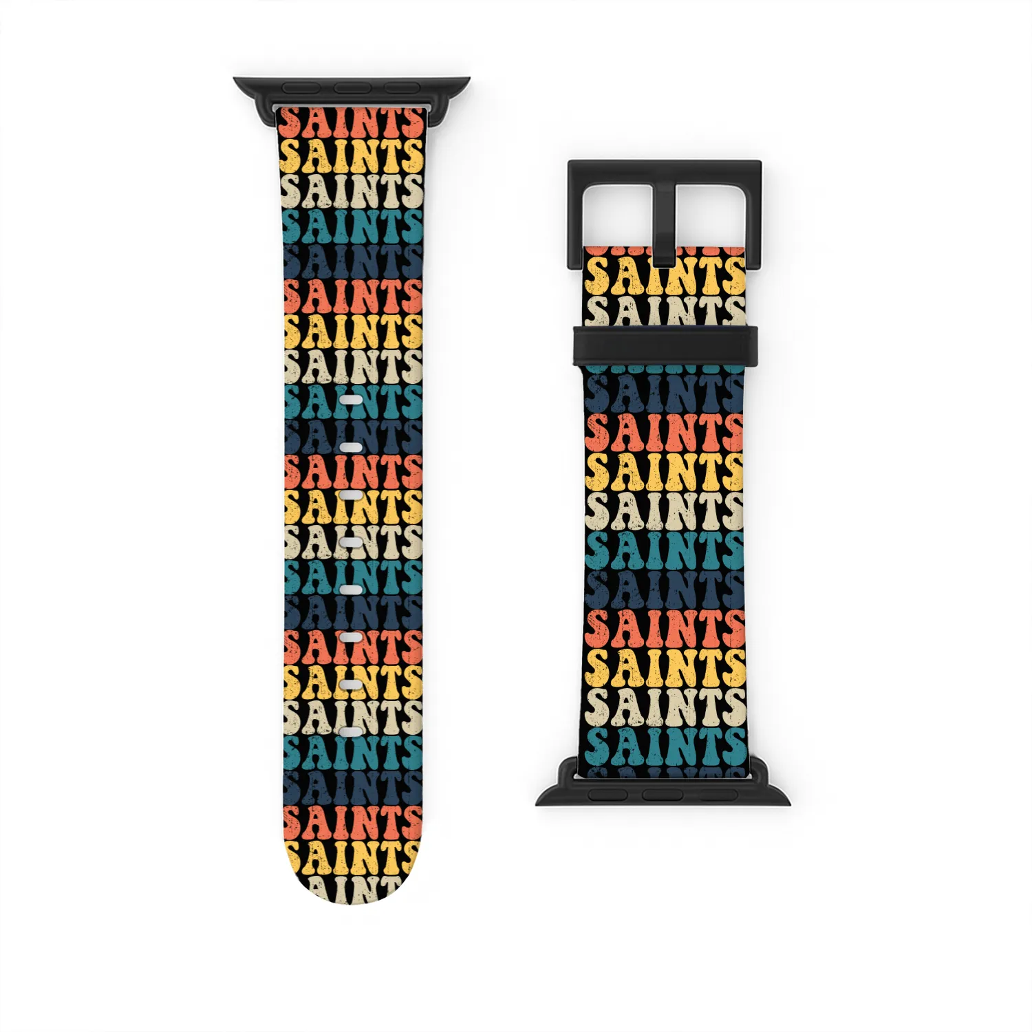 Saints High School Saints Sports Team Retro Saints Watch Bands For Apple Watch