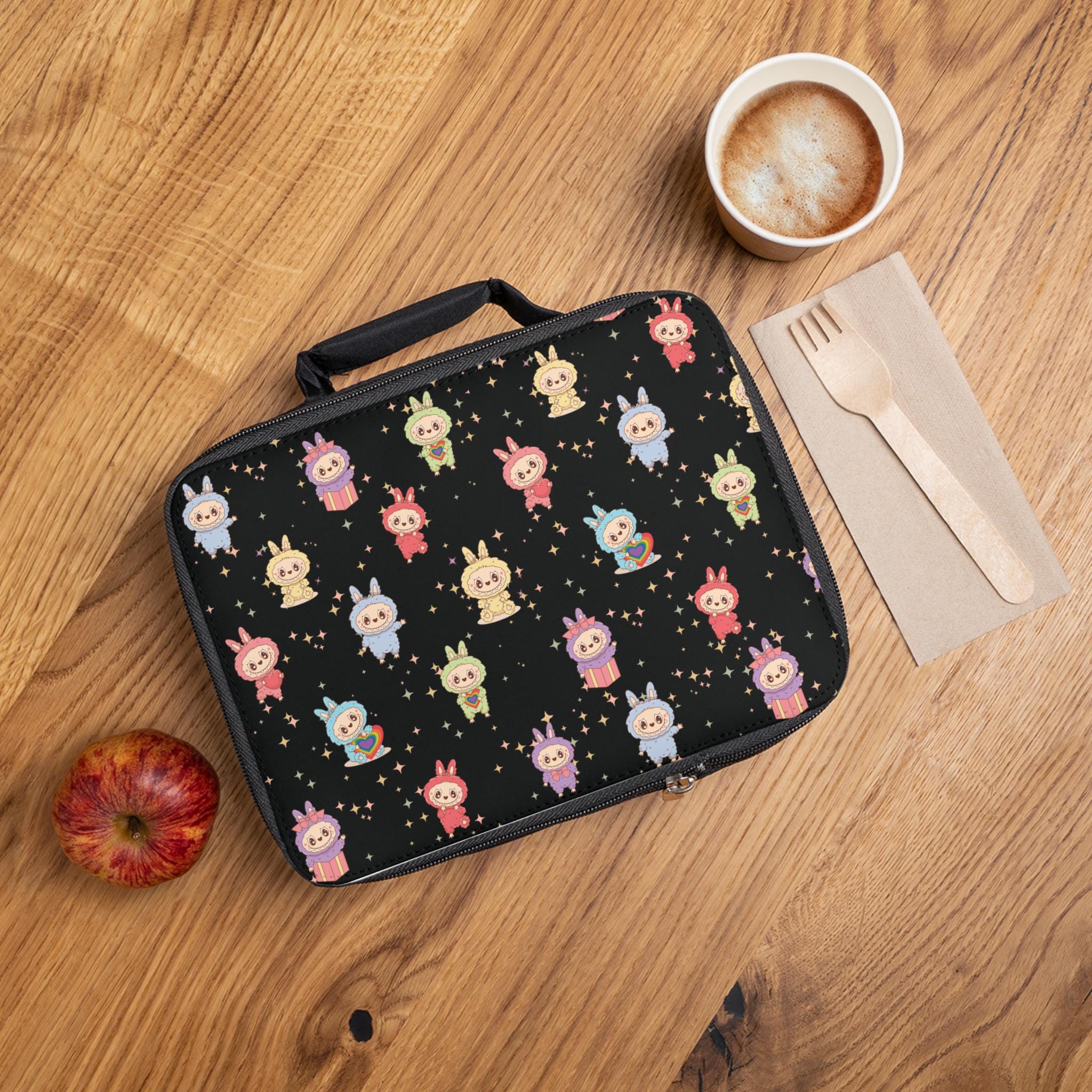 Labubu Kids Lunch Bag - Insulated Tote, Lunch Box, Snack Pouch, Container Organizer