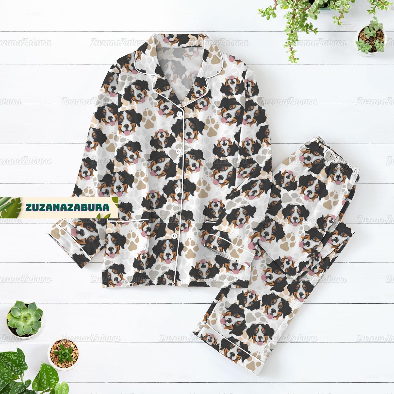 Bernese Mountain Pajamas Set, Bernese Mountain Shirt, Bernese Mountain Pajamas