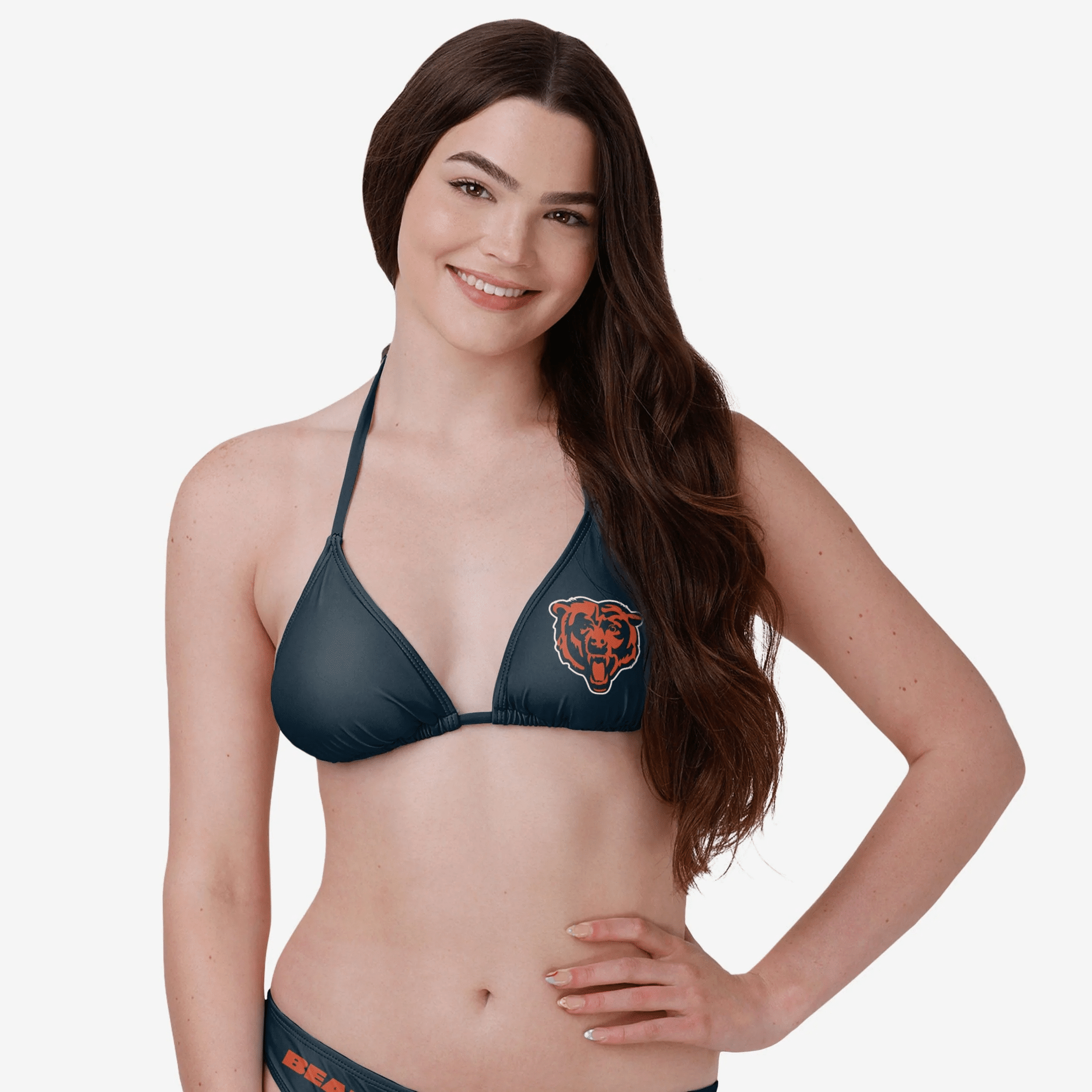 Chicago Bearss Womens Solid Logo Bikini