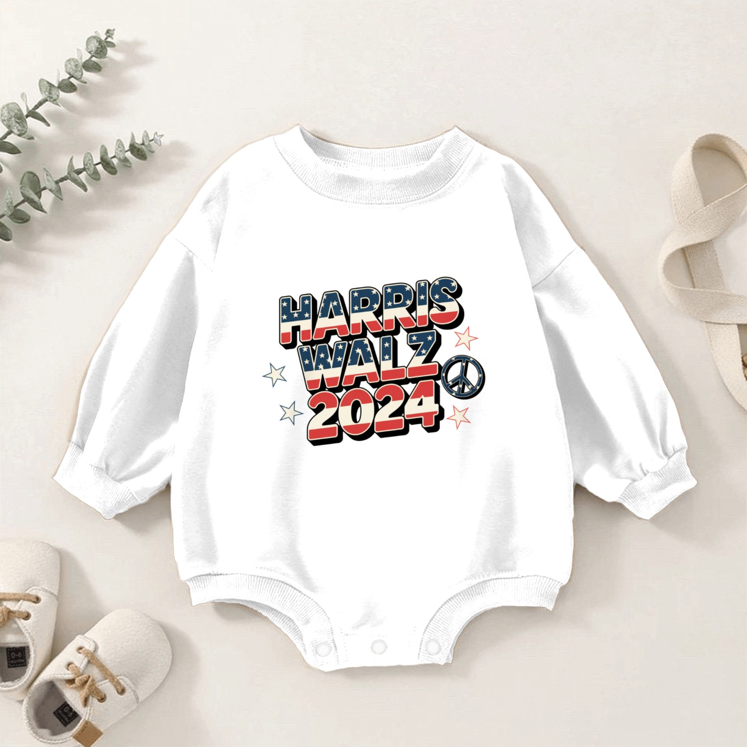Harris-Walz 2024 Baby Romper Sweatshirts