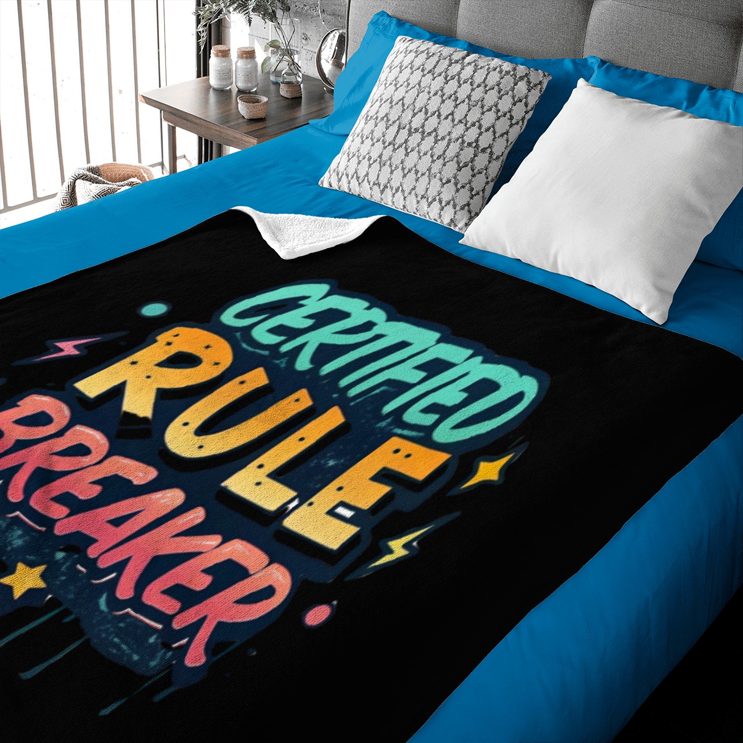 Certified Rule Breaker | Graffiti Streetwear Baby Blankets