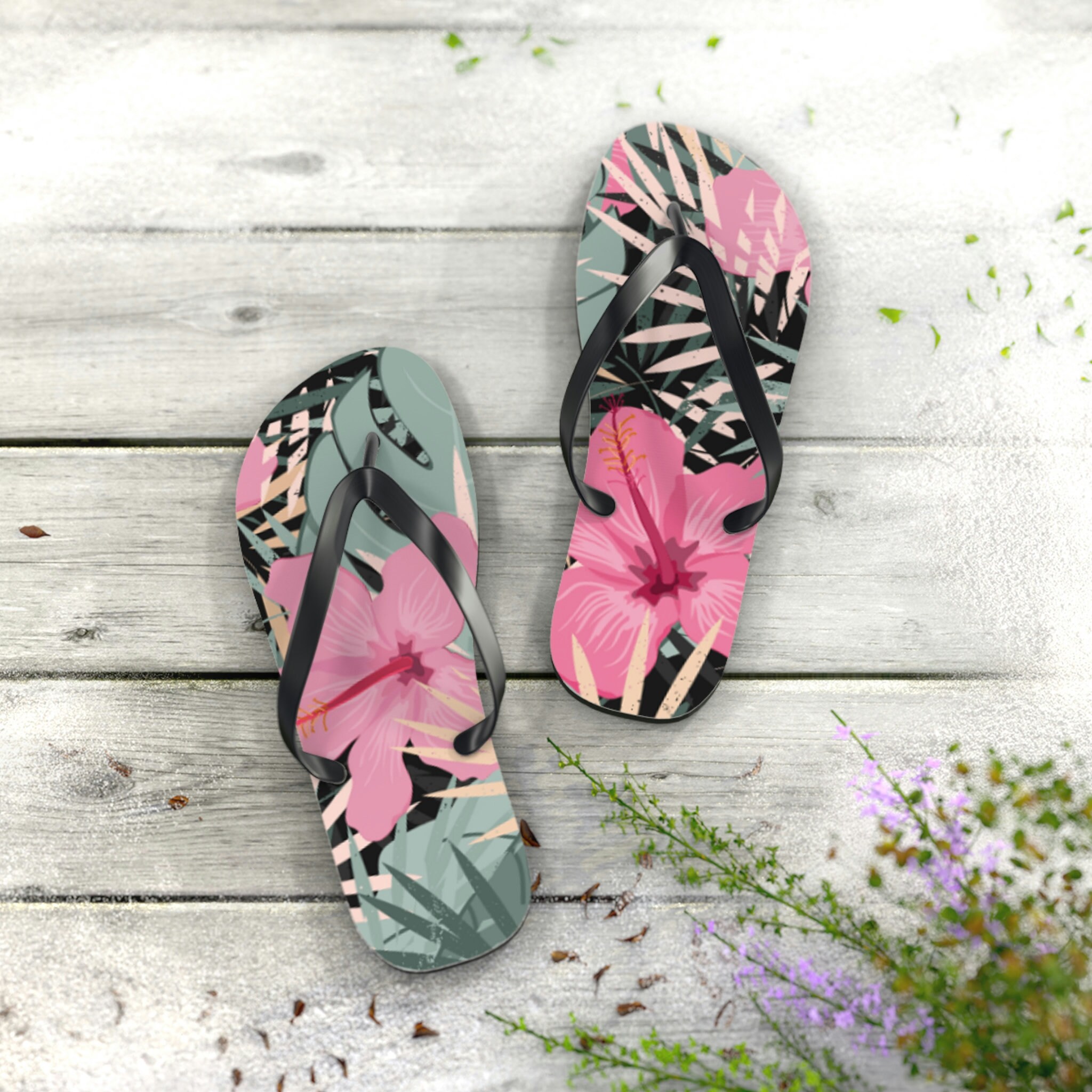 Tropic Bloom Flip Flops