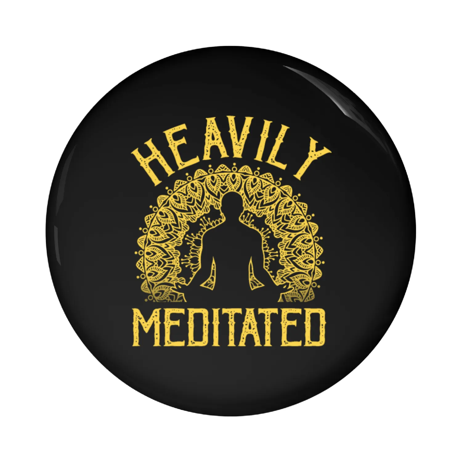Heavily Meditated Pin Buttons