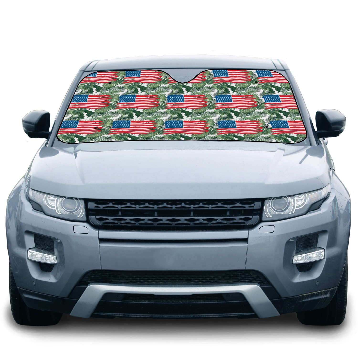Abstract American Flag Art Print Car Sun Shades