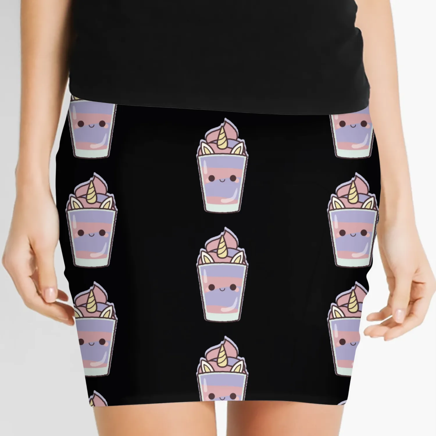Unicorn frappe Women's Mini Skirts