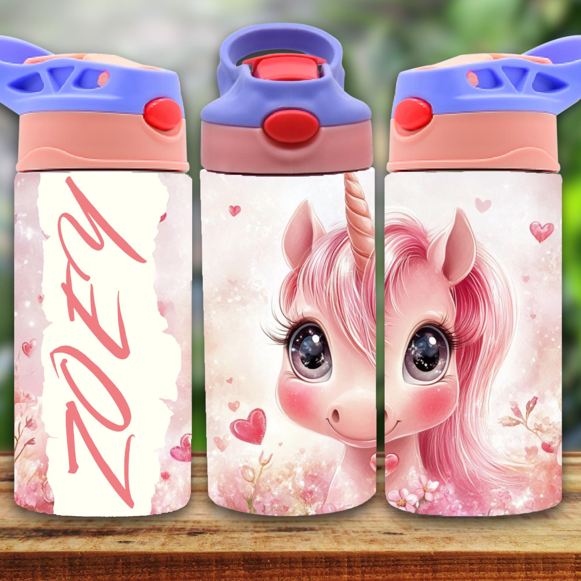 Custom unicorn 12oz Tumbler, Kids 12oz Cup Tumbler, Back To School Gift