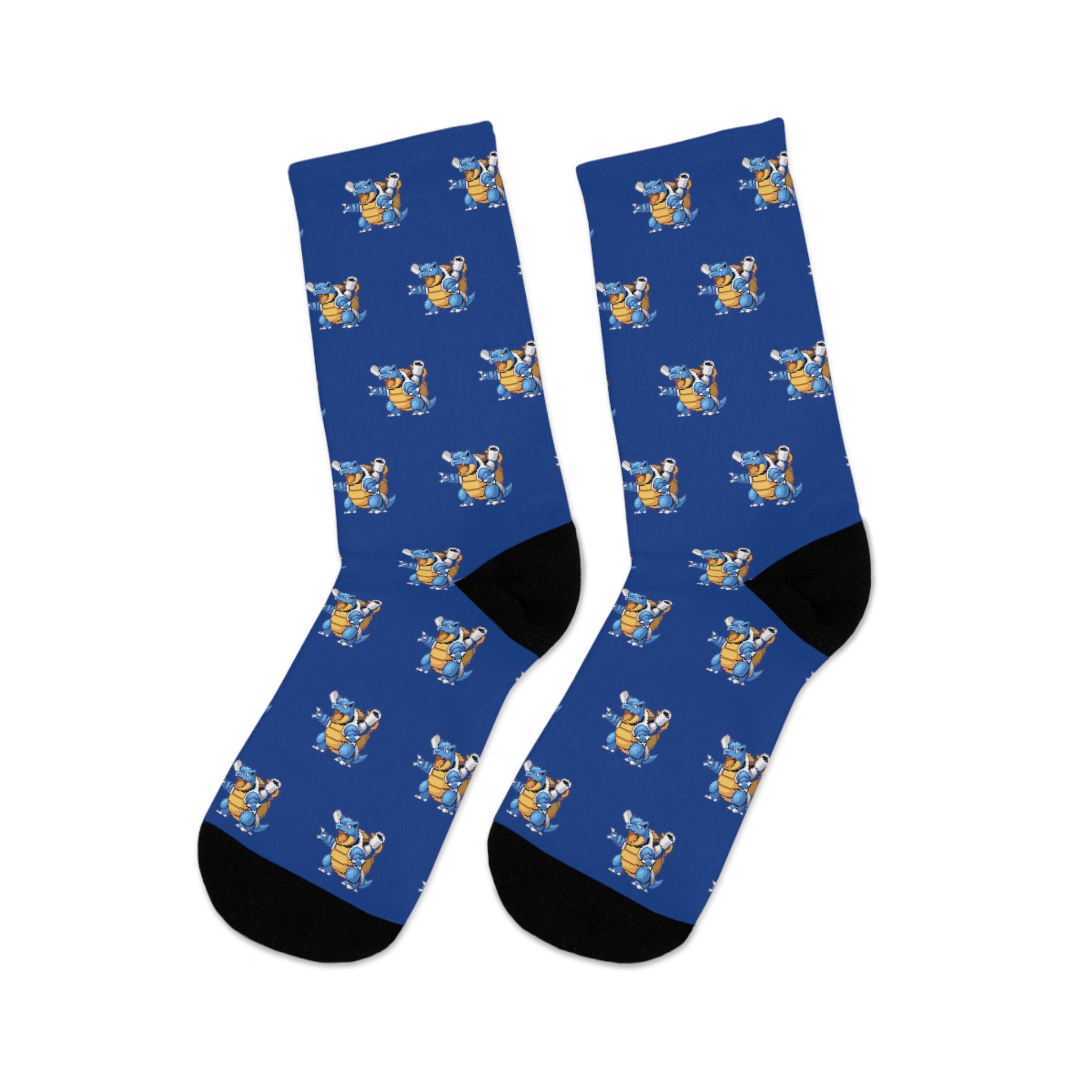 Blastoise Retro Socks, PKM Socks, Video Game Socks, Socks for Kids, Socks for Him, Socks for Her