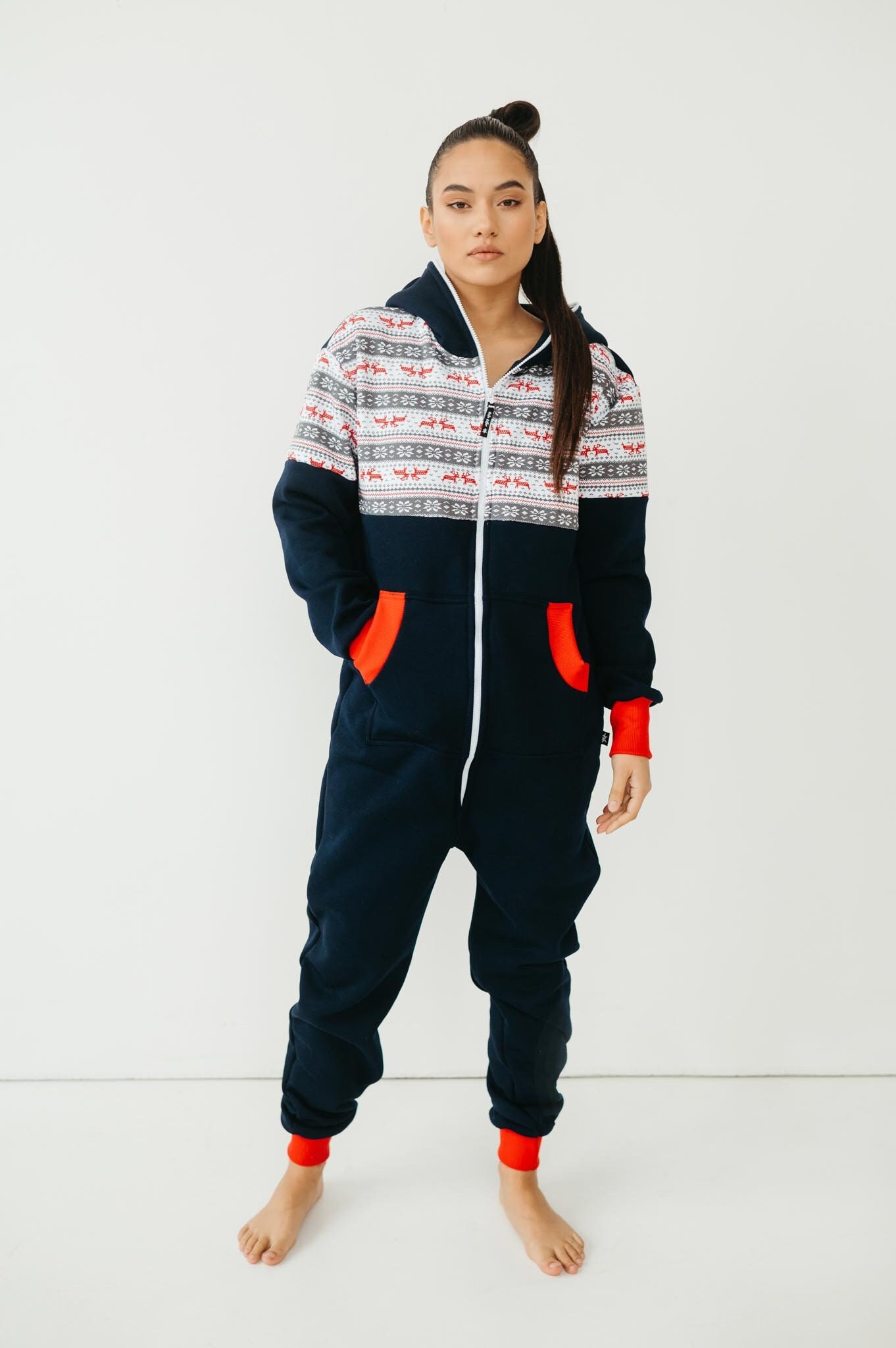 Christmas Men's Hooded Jumpsuit | Christmas Pajama Outfits | Family Matching Pajamas