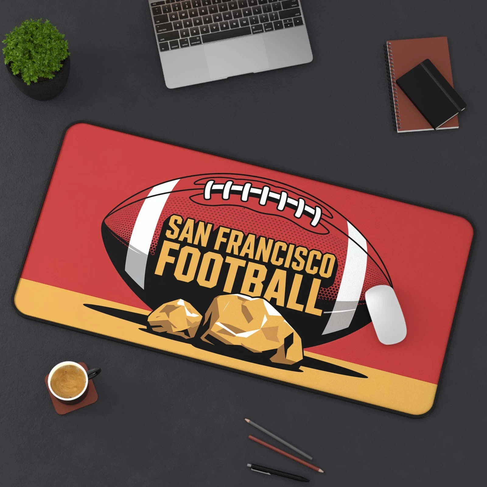 San Francisco Football High Def Non Slip Desk Mat Office Home football