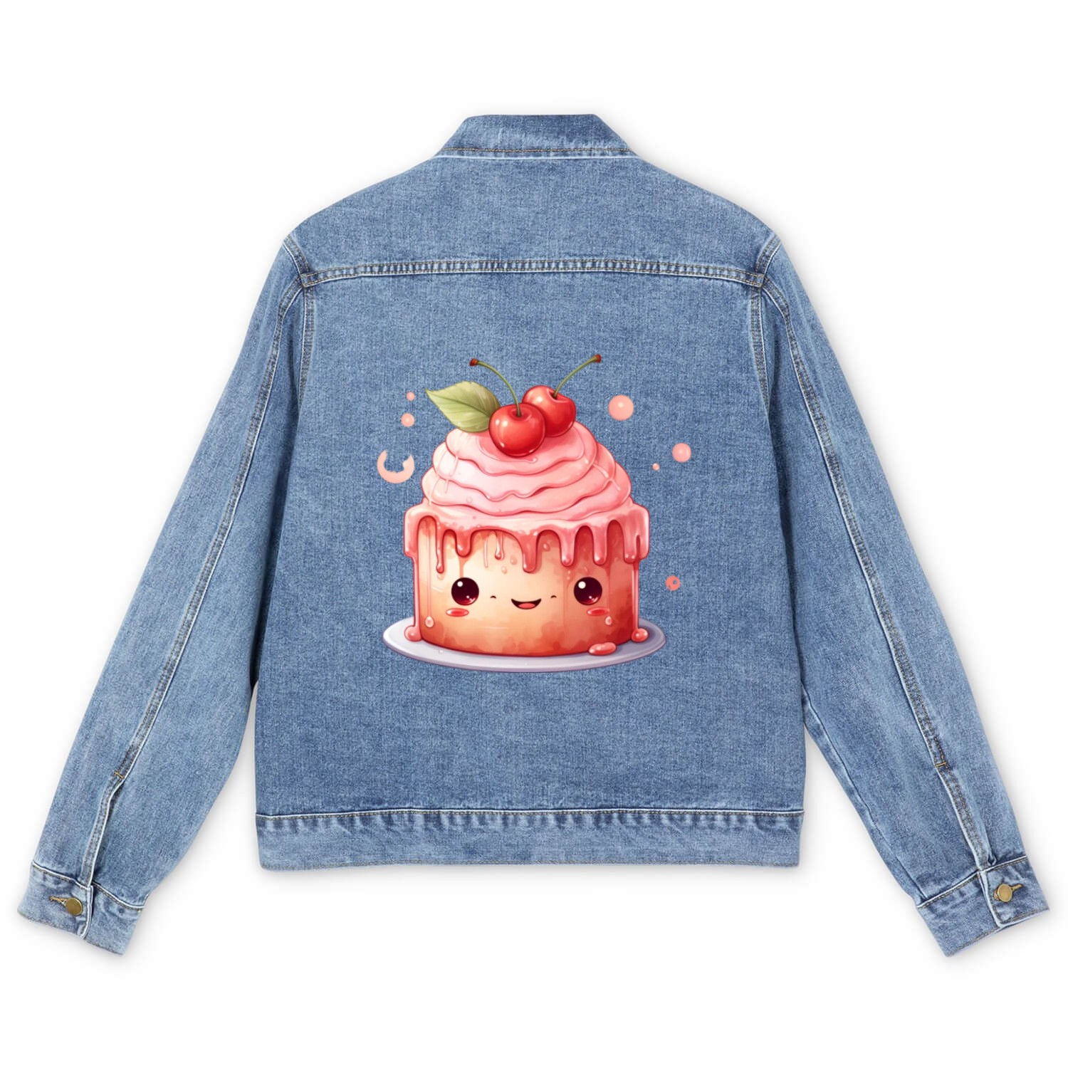 Kawaii Cake Men's Denim Jackets