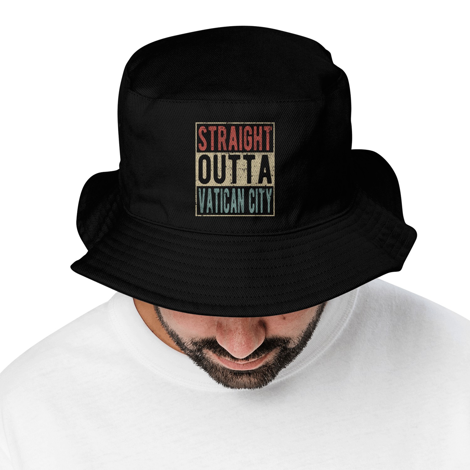 Straight outta Vatican City Bucket Hats