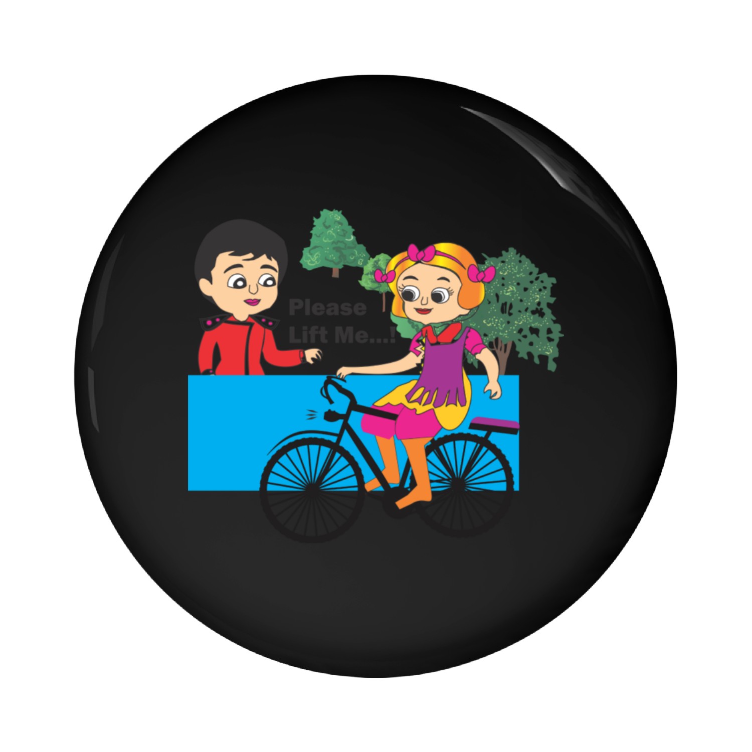 bicycle lift best design Pin Buttons