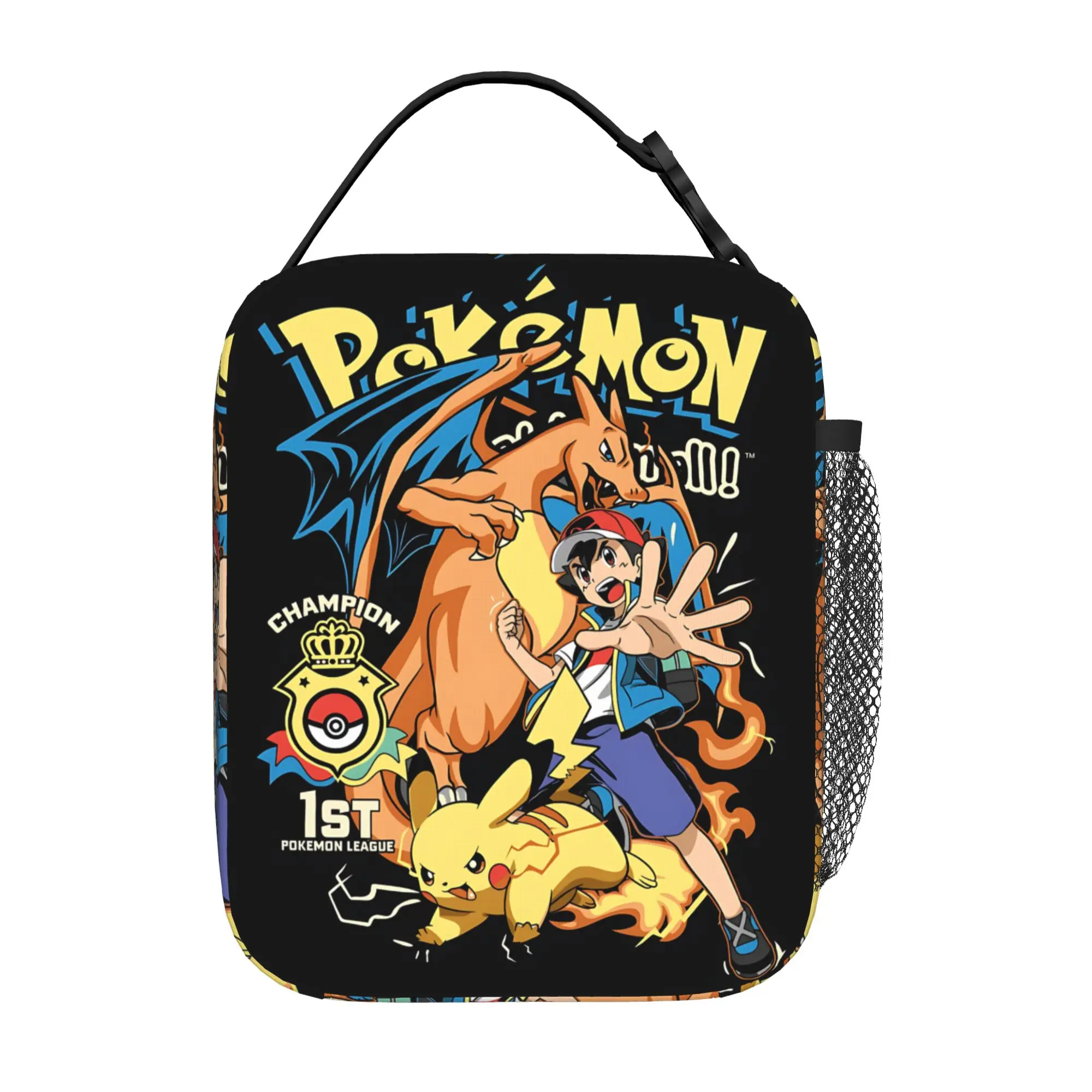 PKM Insulated Lunch Bag Ice Pack Rice Bag Charizard bolsa Student Bento Lunch Handbag Insulation