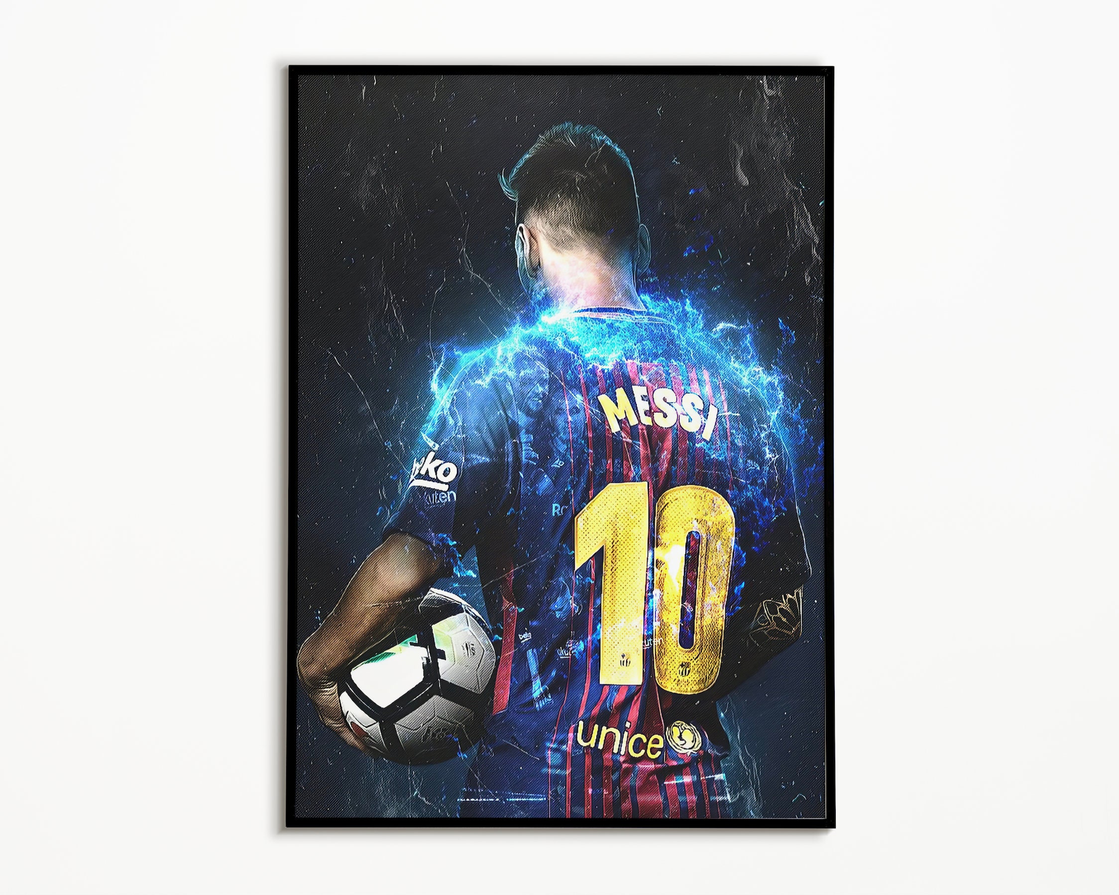 Lionel Messi Poster, Sports Print, Soccer Poster, Unframed poster, Football lover poster gift