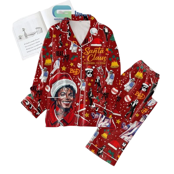 Michael Jackson Santa Claus Is Coming To Town Pajamas Set