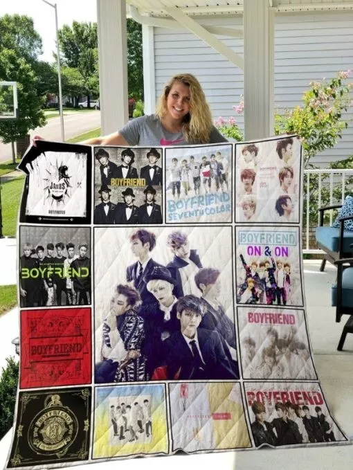 Boyfriend Quilt Blanket, Gift for fan Lovers Blanket