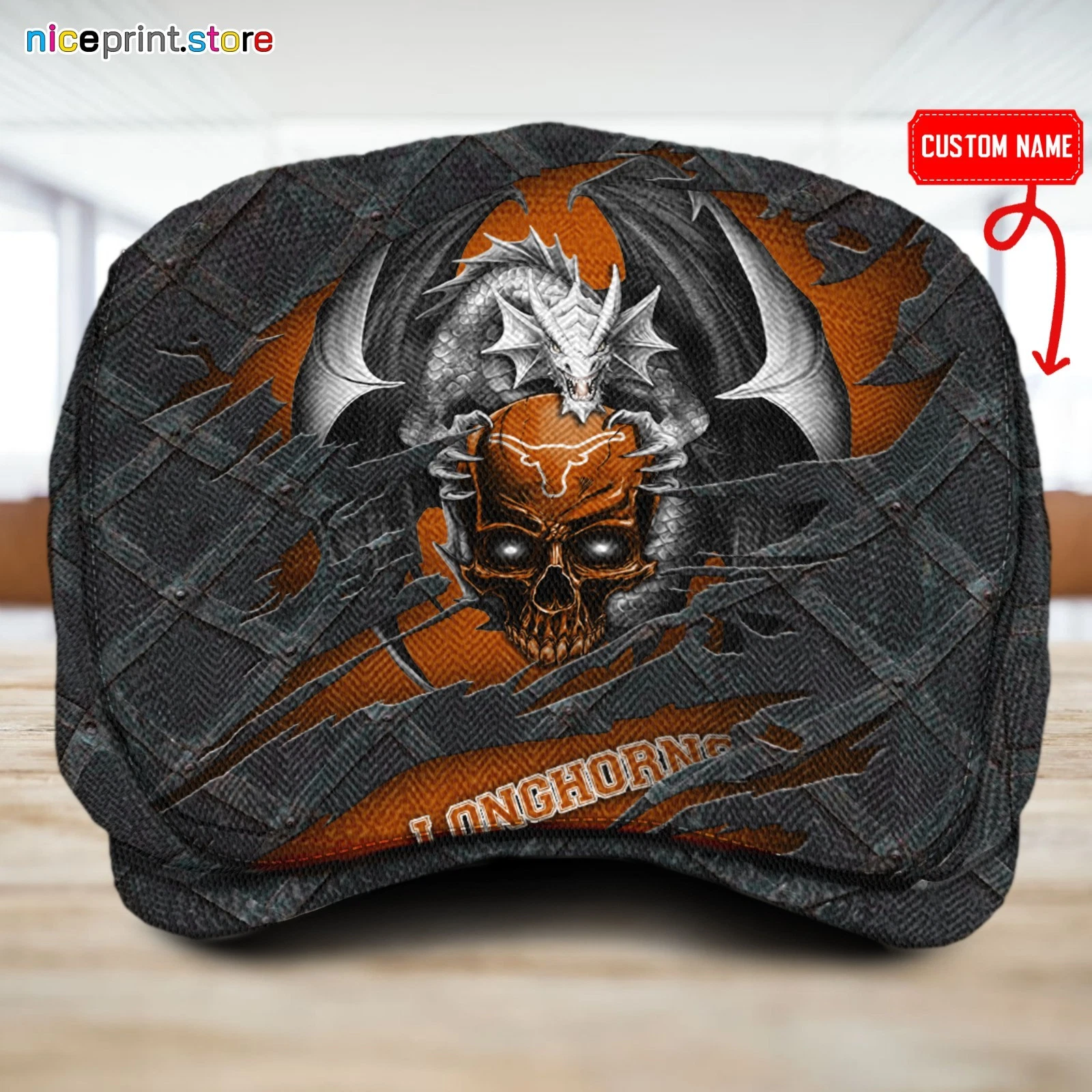 Texas Team Longhorns Jeff Cap Longhorns Driver Cap Camo Hat Flat Cap