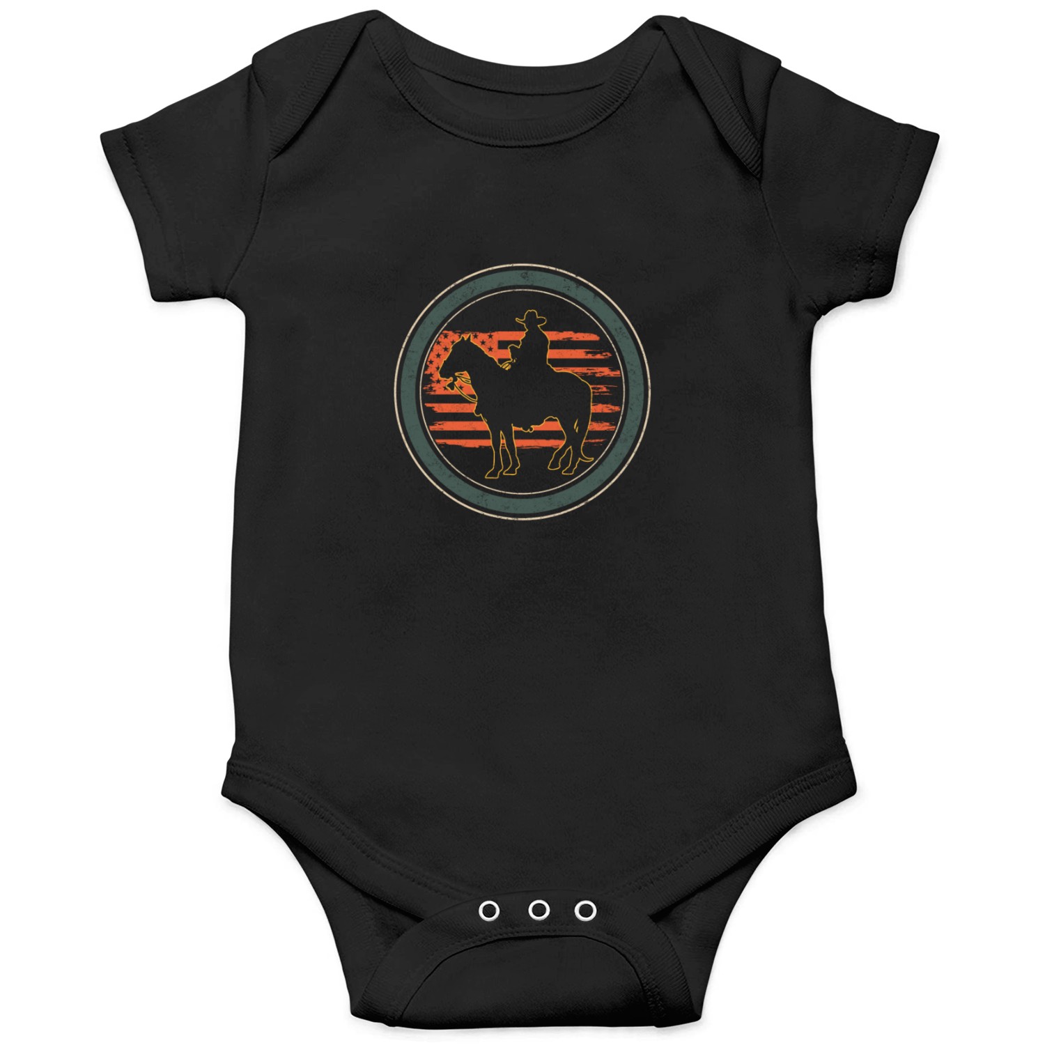 Cowboy Onesies, Rodeo Horse Riding Vintage Onesies,