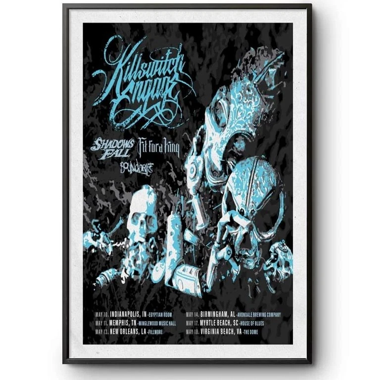 Killswitch Engage May 2025 Tour Poster