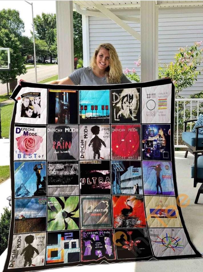 Depeche Mode Blanket, Depeche Mode Fleece Blanket, Rock Band Blanket, Bedding Blanket, Christmas Blanket