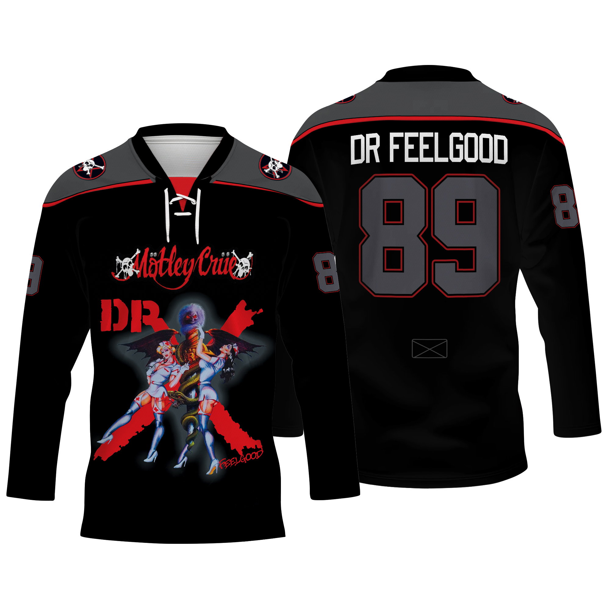 Mottley Crue Dr Feelgood Sub Hockey Jersey
