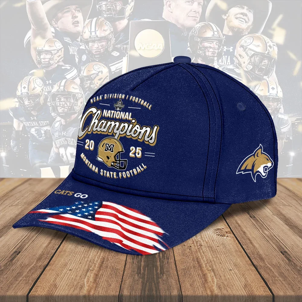 Montana Bobcats Football 2025 National Champions Classic Cap