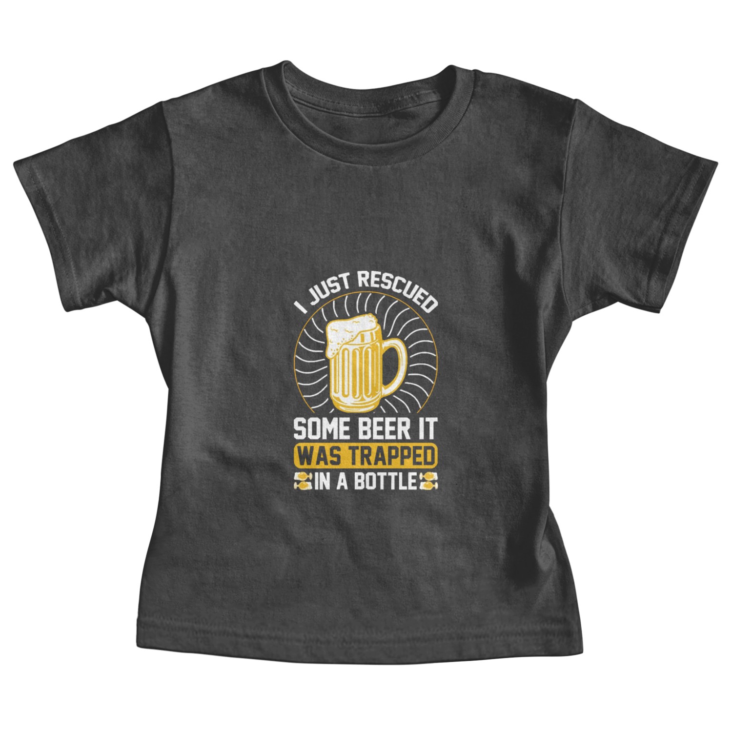 I just rescued some beer It was trapped Baby Tees