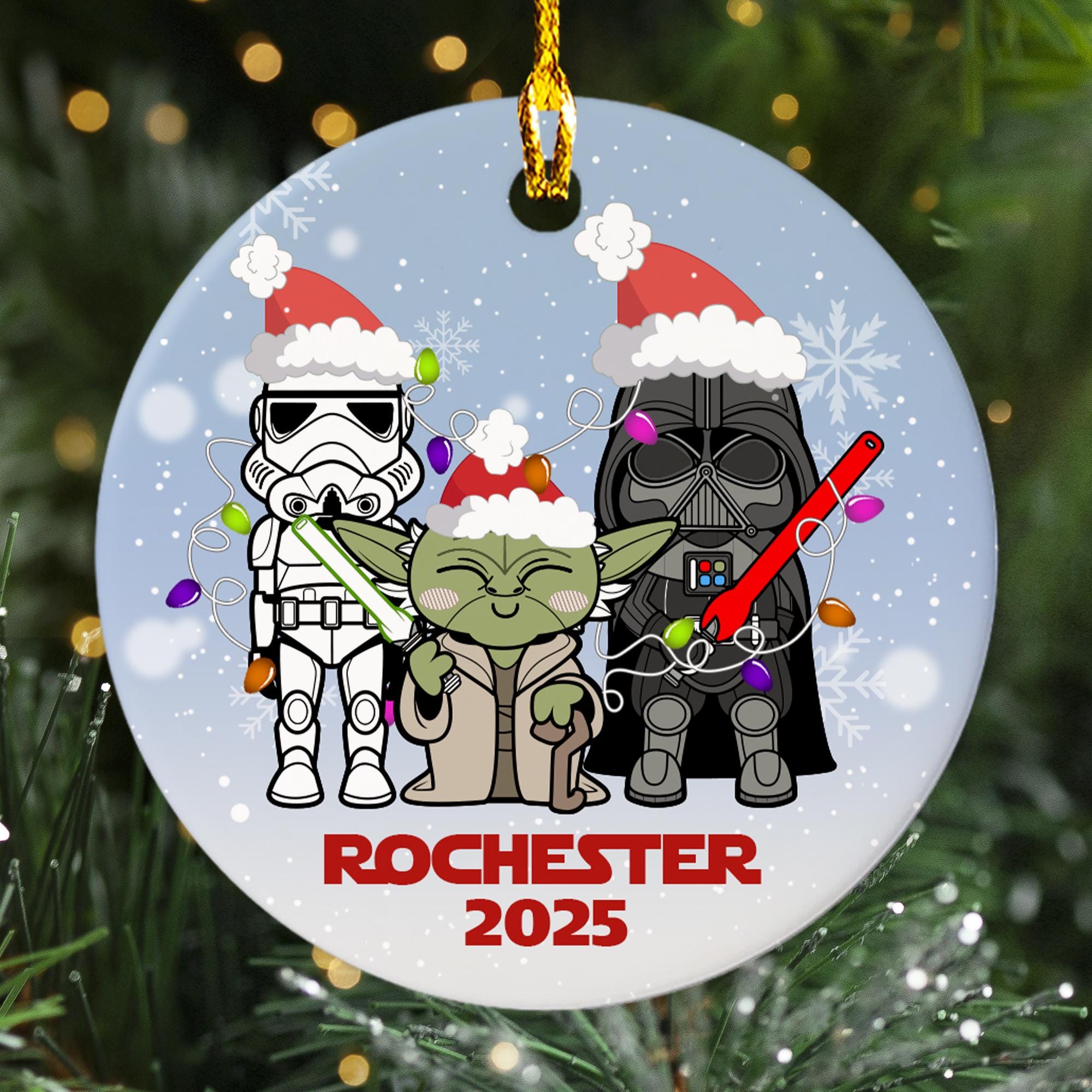 Personalized Star Wars Hero Christmas Ornament 2025 Xmas Tree Decor