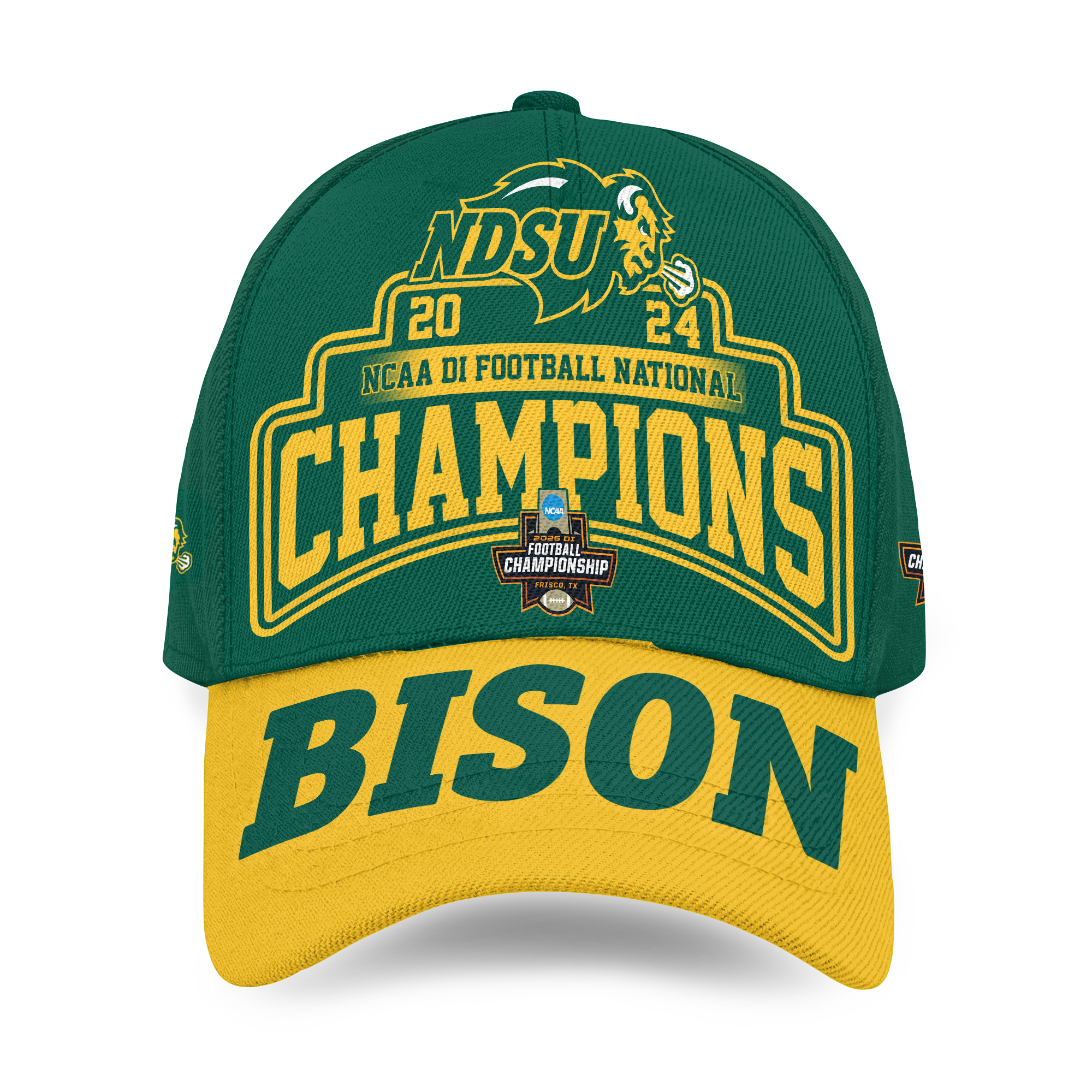 North Dakota State Bison Champions Football Cap, North Dakota State Bison Football Classic Cap, Game Day Football Cap