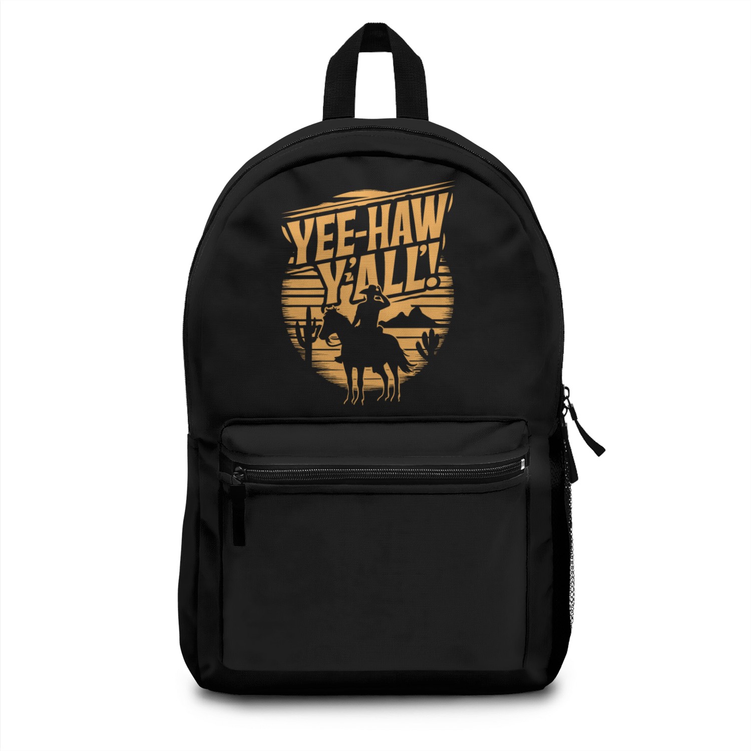 Cowboy Lifestyle Western Theme with Horses and Backpacks
