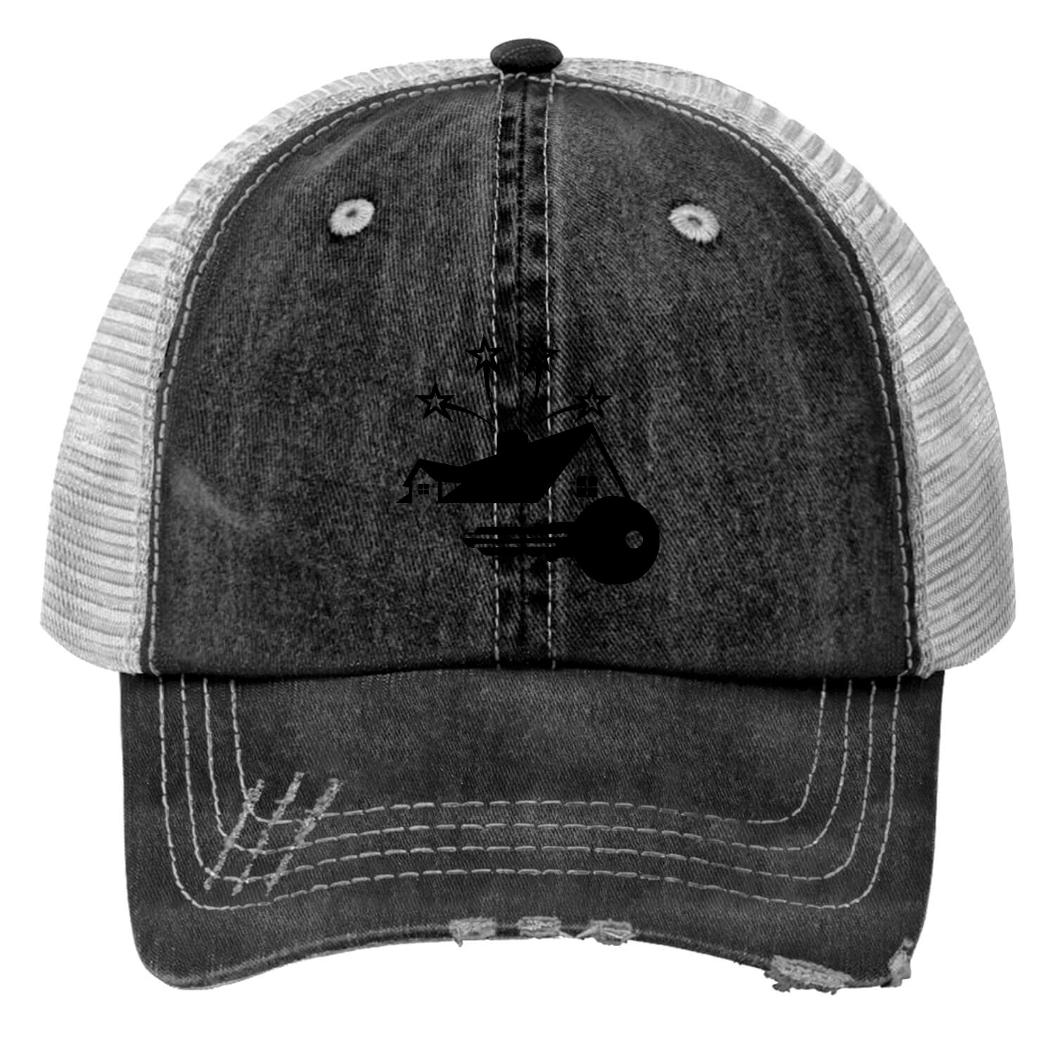 Shadow image of key for the new house and key Trucker Hats
