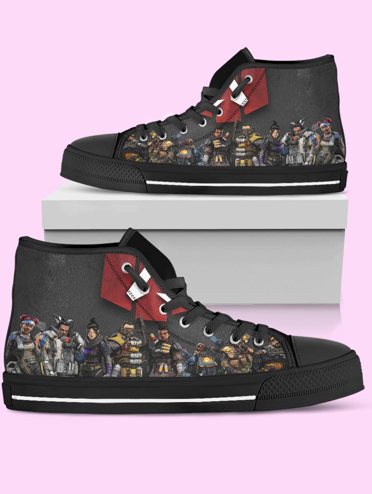 Bloodhound High Top Shoes, Video Game Shoes