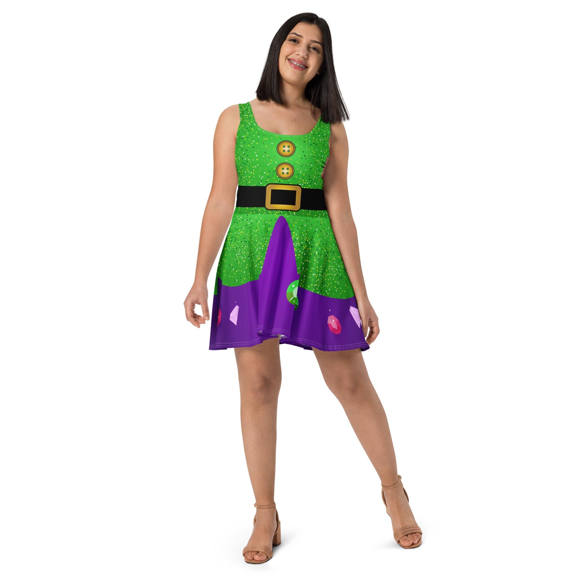Glam Dopey Running Costume Skater Dress