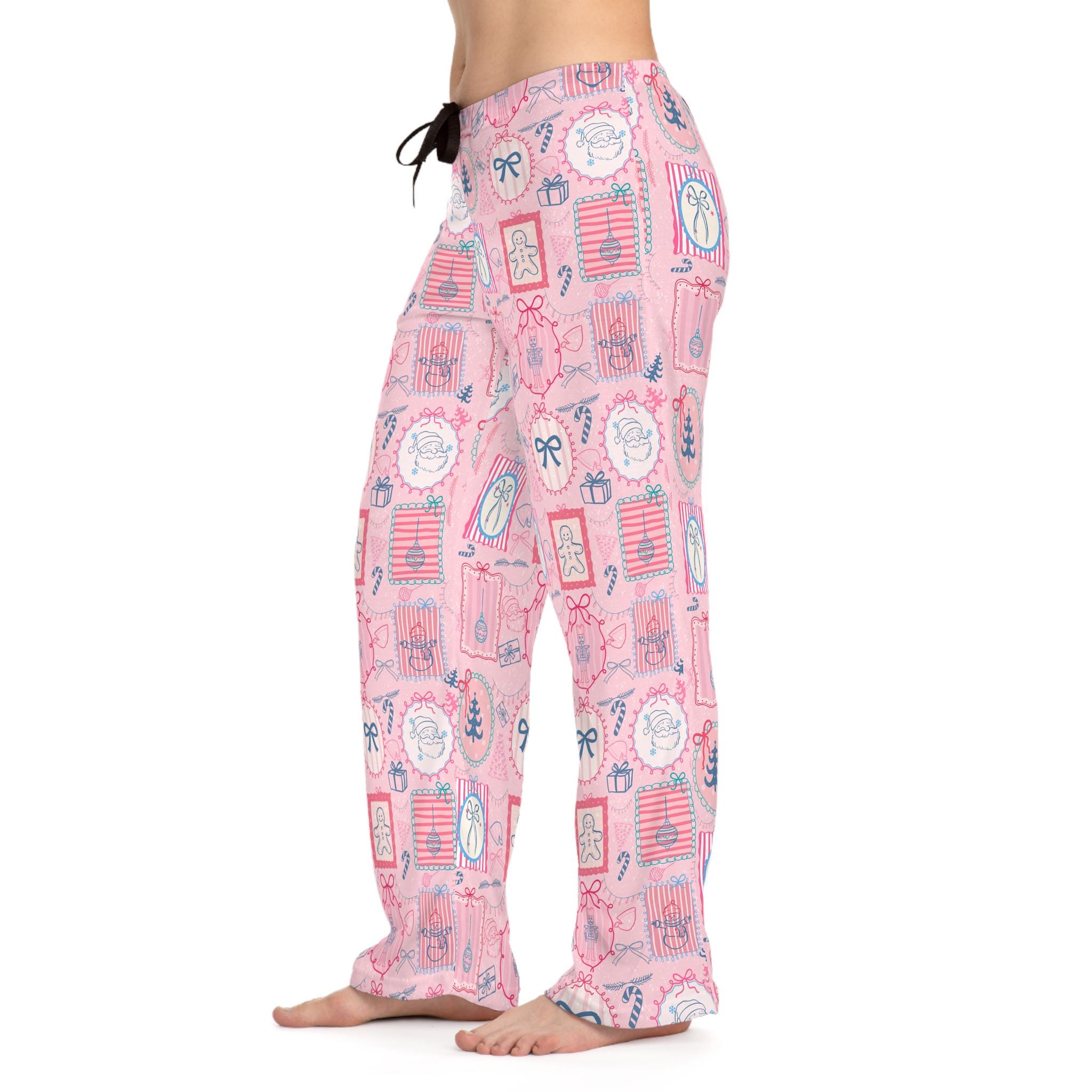 Cozy Holiday Pajama Pants, Christmas Loungewear, Women's AOP Sleepwear, Festive Gift, Cute Holiday Sleep Pants