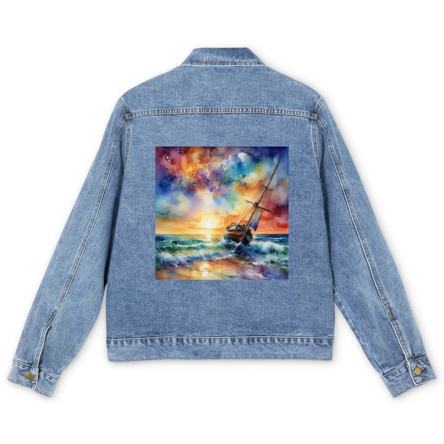 Sail away with me Men's Denim Jackets