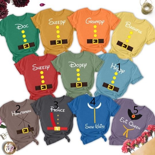Legend Dwarfs Inspired Costume Shirts, Dwarfs Cosplay Matching Shirt, Halloween Costume For Family Group T Shirt, Birthday Gift