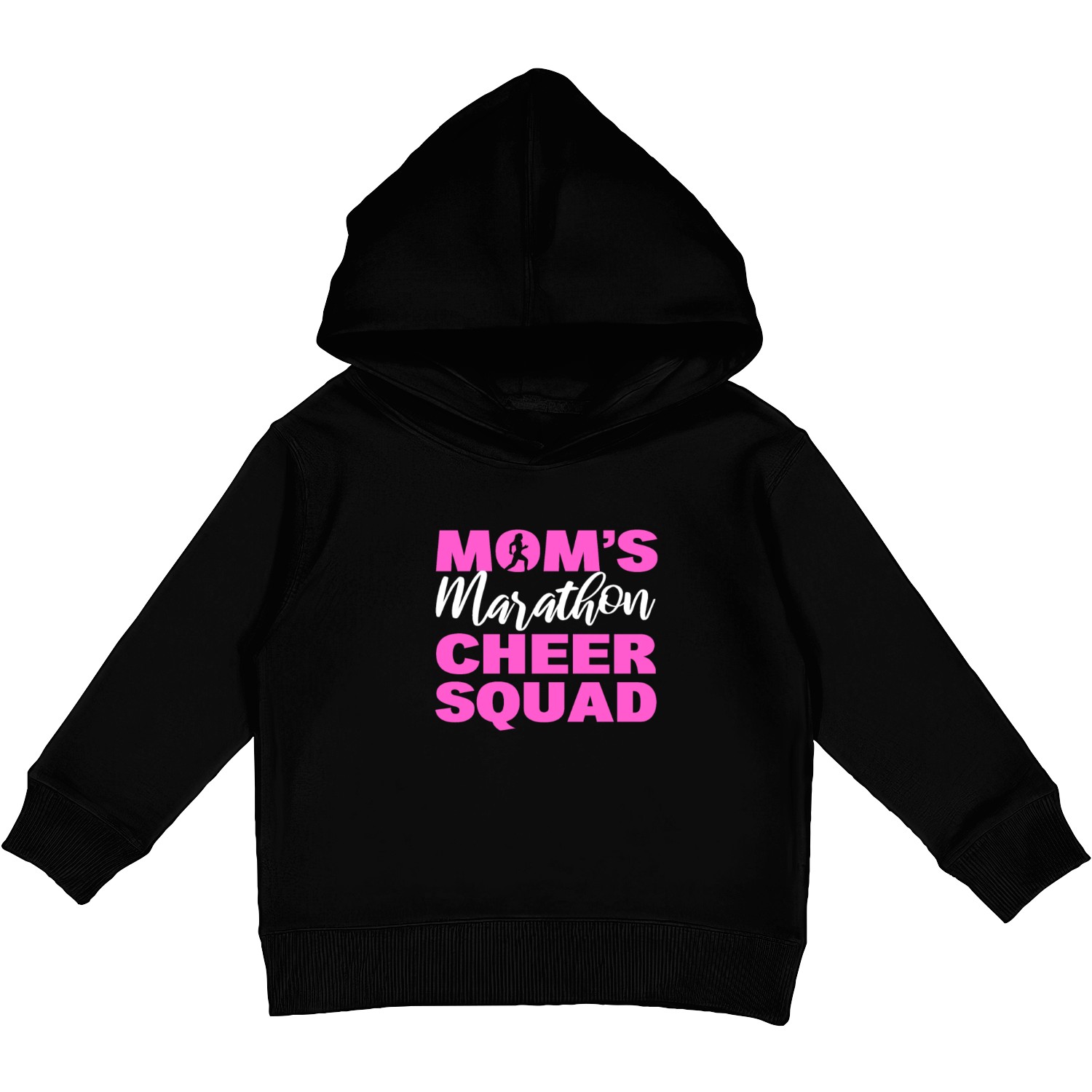 Mom's Marathon Cheer Squad Marathon Finisher Kids Pullover Hoodies