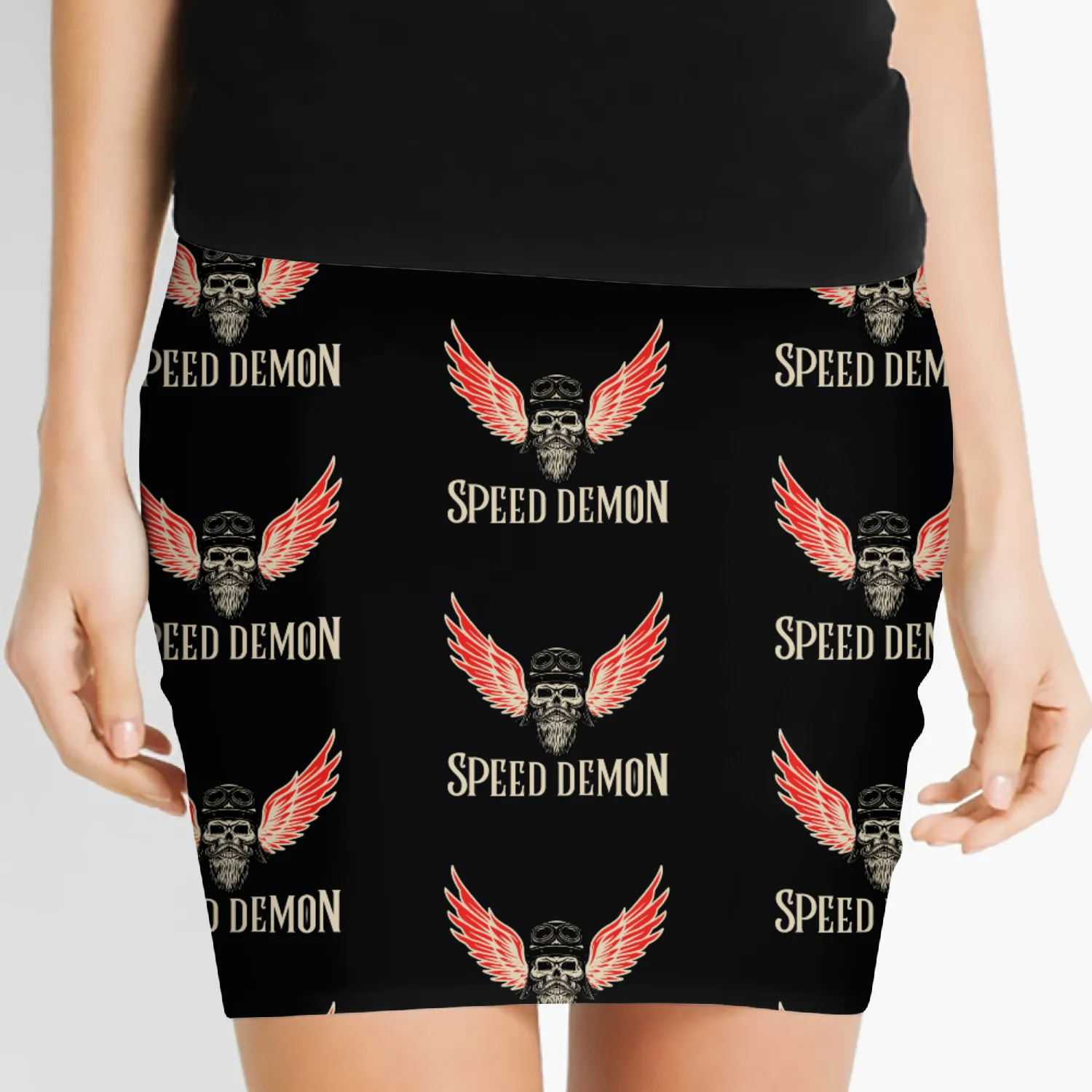 Speed Demon-The Bike Rider Women's Mini Skirts