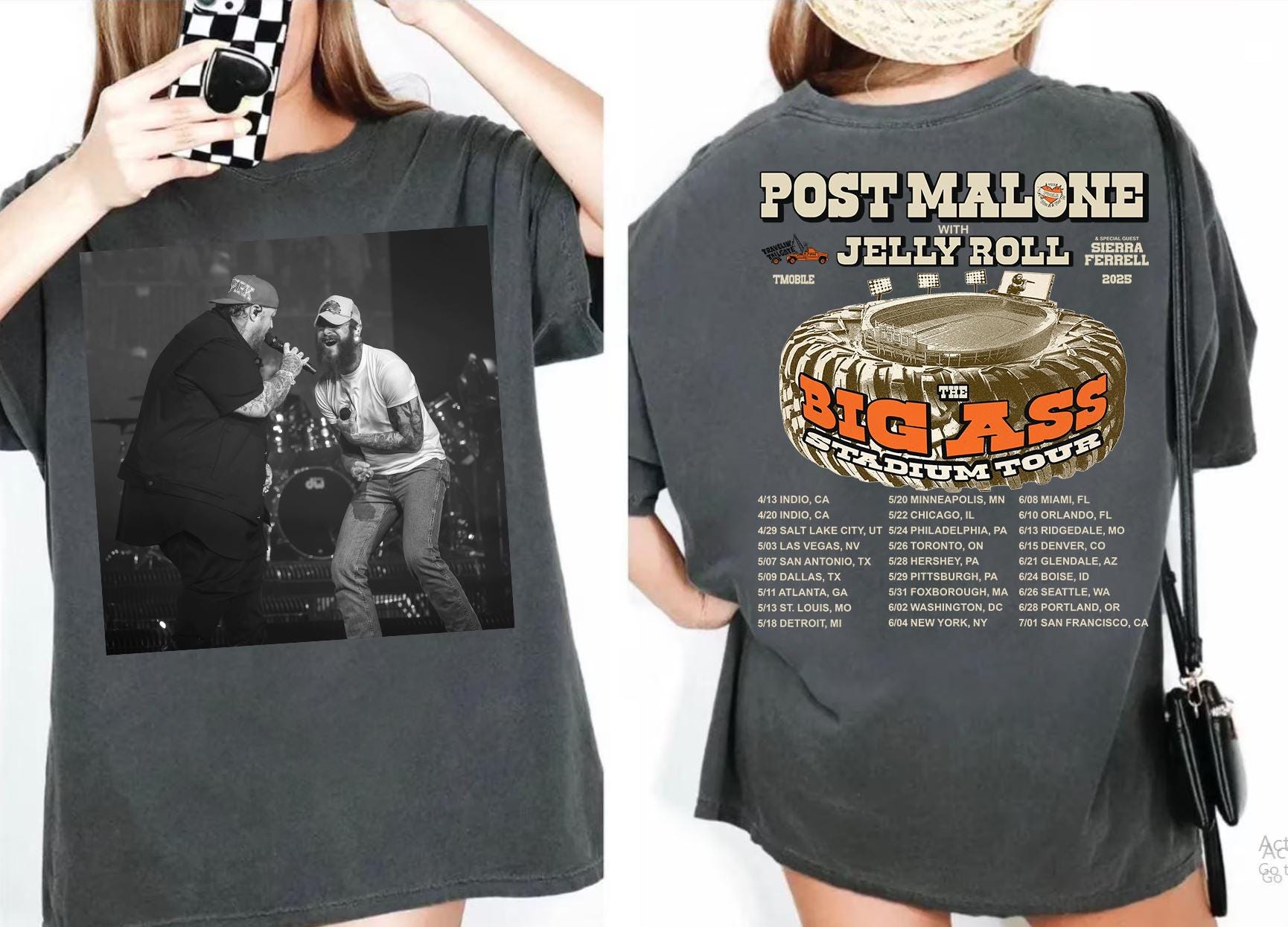Post Malone , Post Malone Tour , Big Ass Stadium Tour, Posty 2025 Tour, Jelly Roll, Jelly Roll Tour, Posty Tour